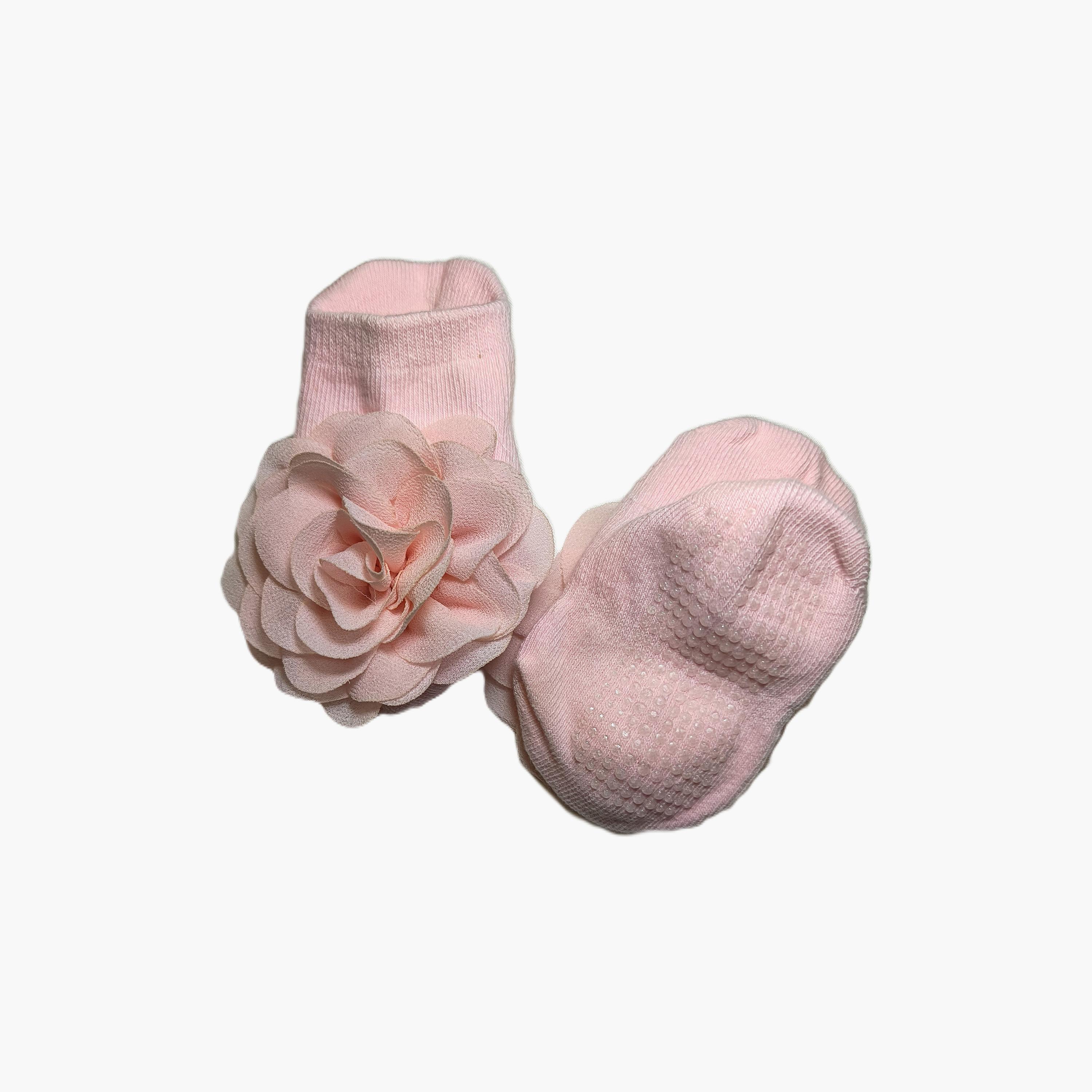 Babyqlo Floral Socks with Headband Set-baby-girls-accessories-socks-image-3