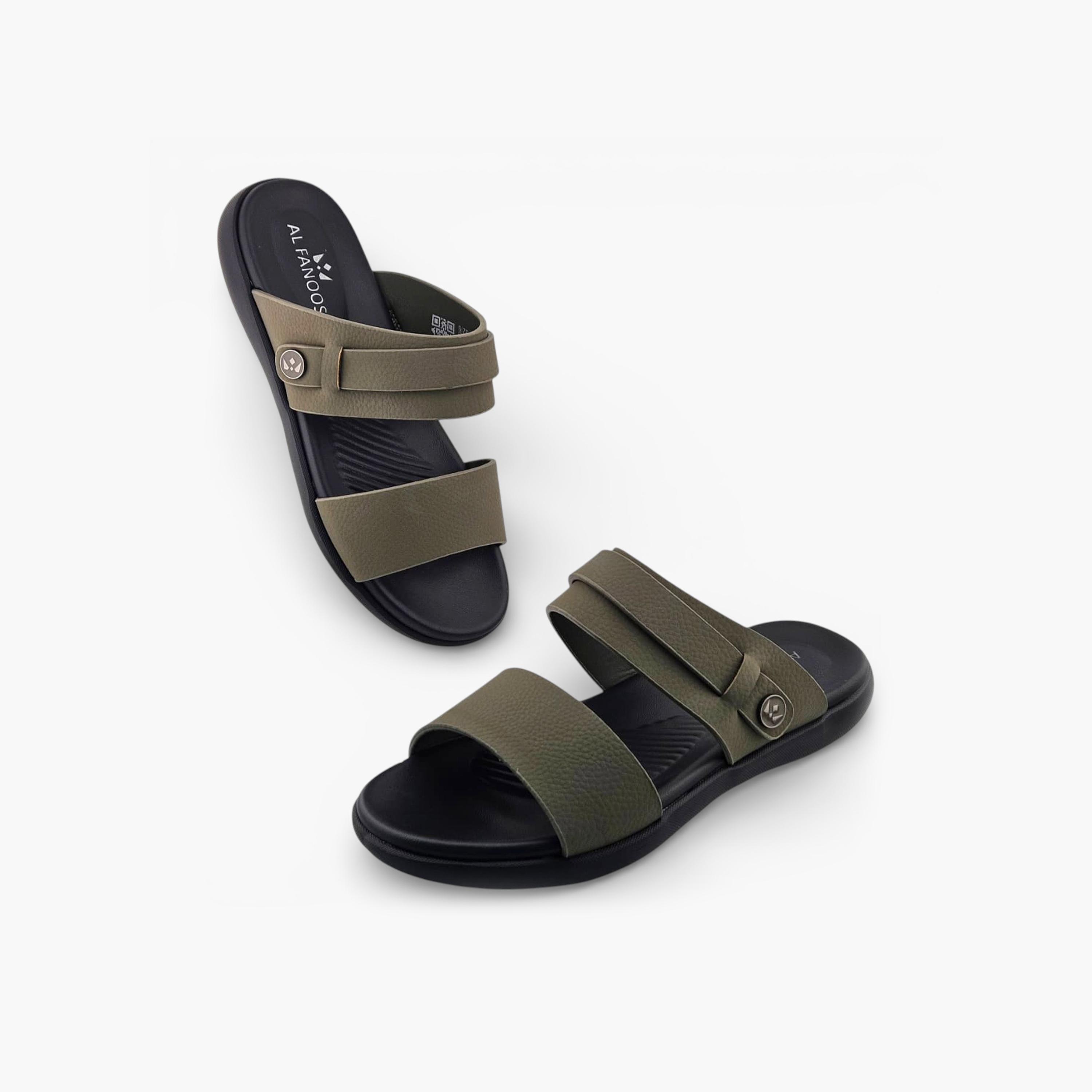 Al Fanoos Mens Slip-On Cyrus Comfort Slide Sandals | 2502011-men-shoes-sandals-image-4
