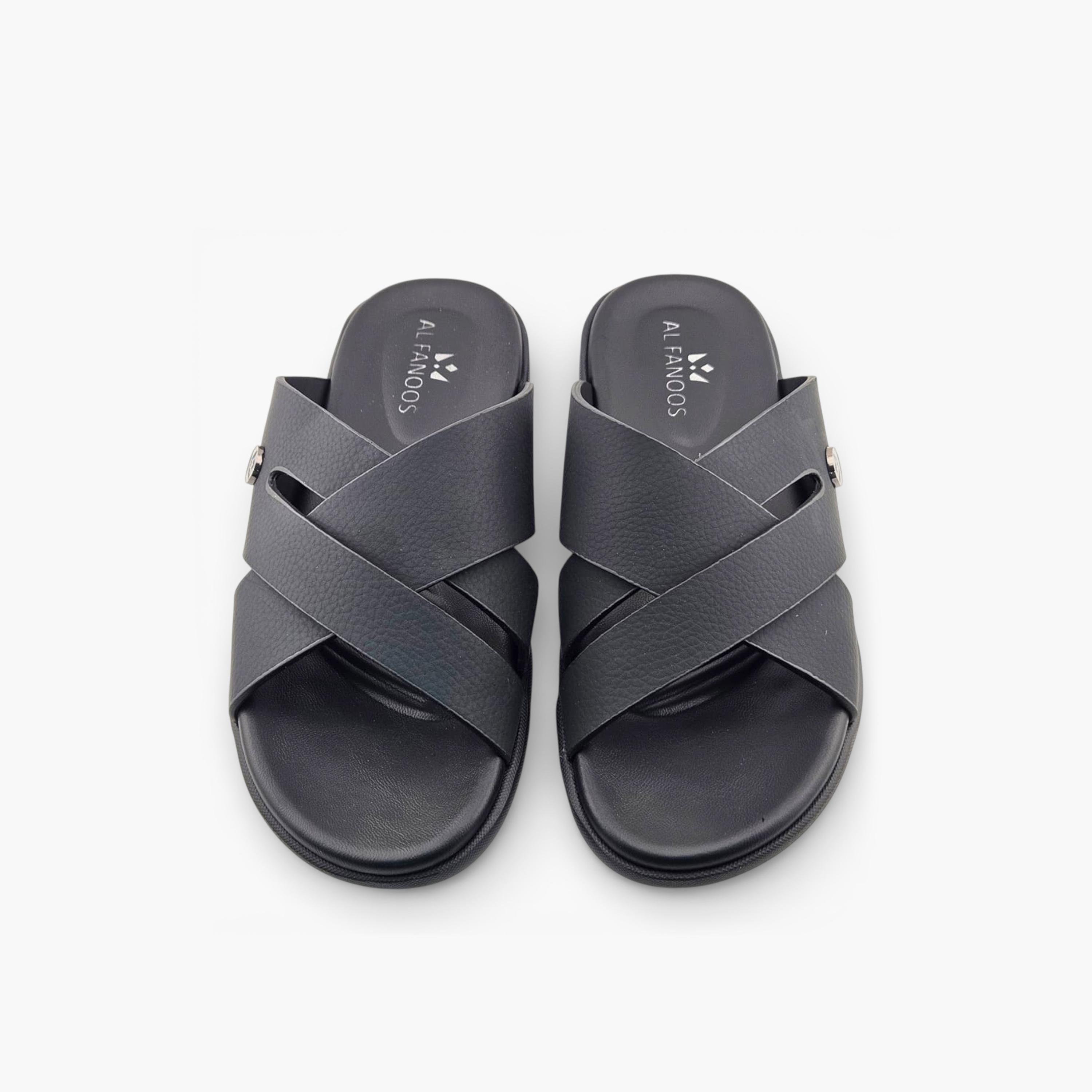 Al Fanoos Mens Slip-On Cyrus Comfort Slide Sandals | 2502012-men-shoes-sandals-image-2