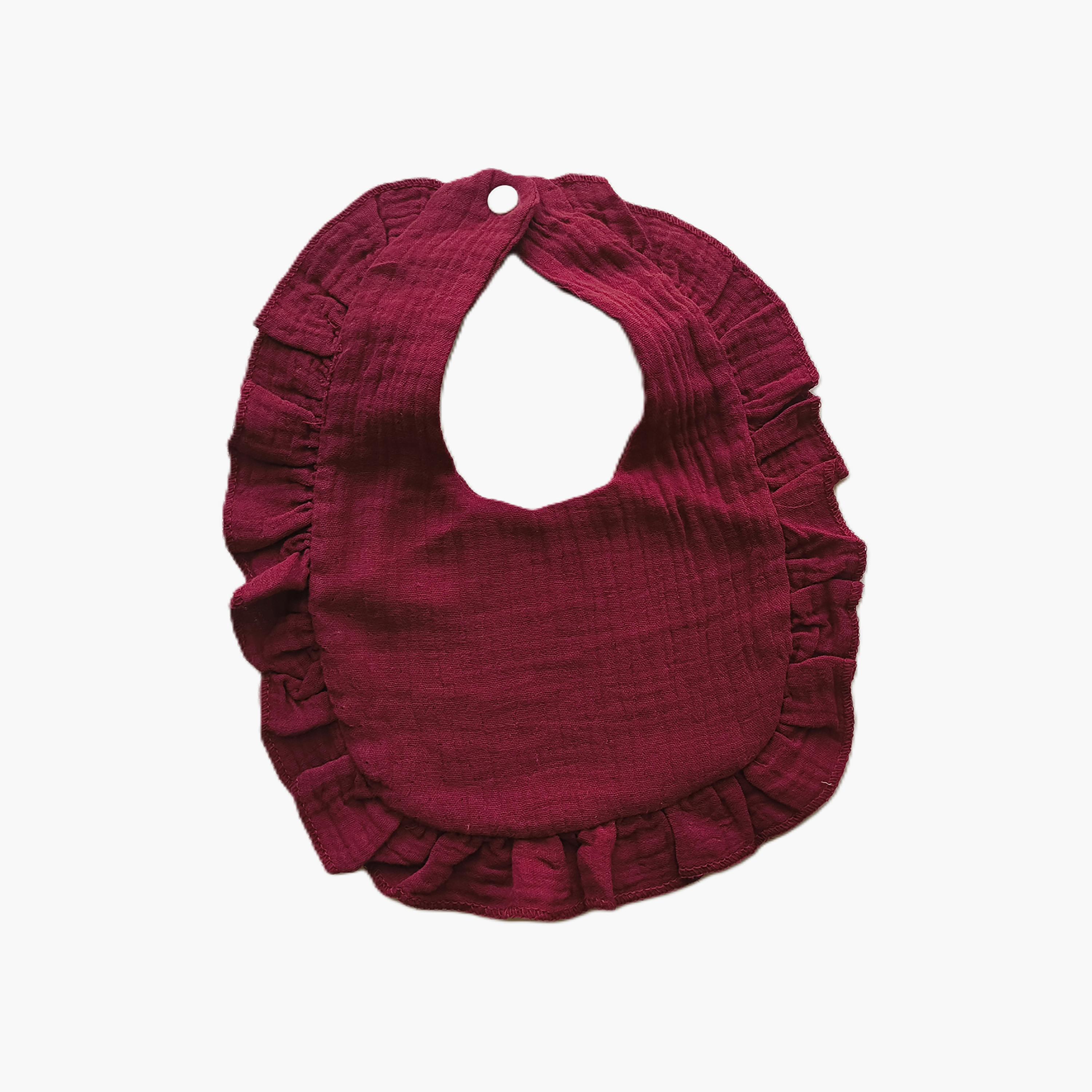 Babyqlo 2-Piece Cotton Ruffle Bibs Set-baby-feeding-bibs-image-2