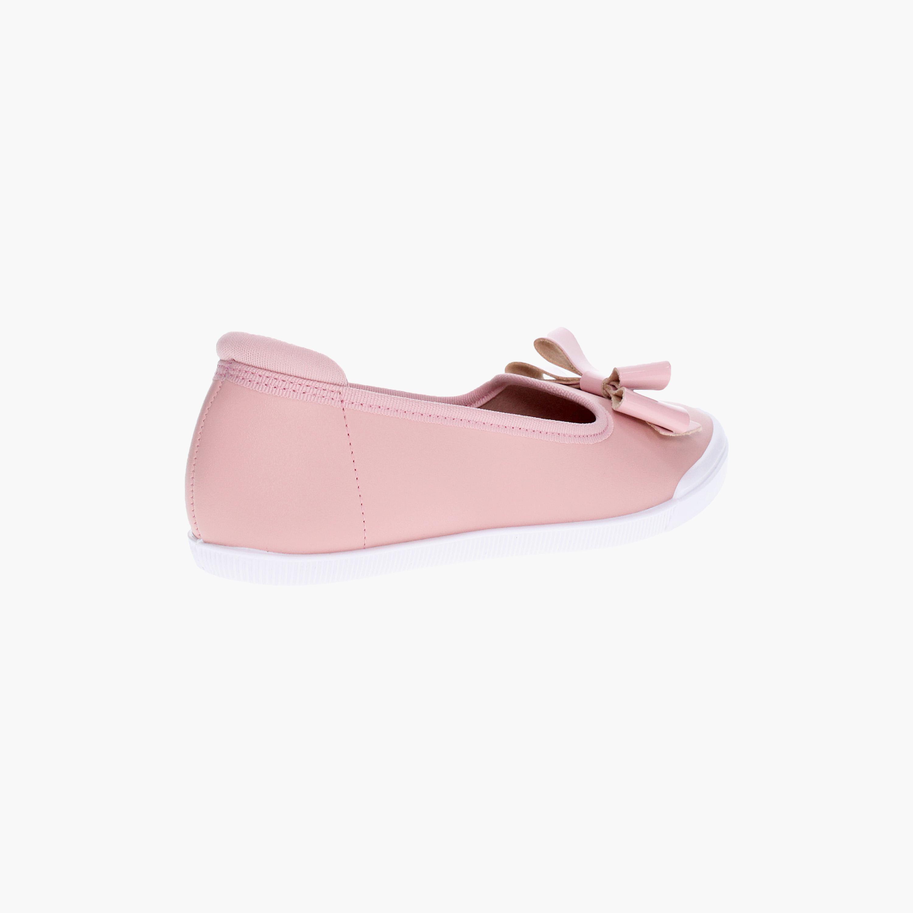 حذاء باليرينا للأطفال من موليكينها بمقدمة مستديرة مع مزين فيونكة | 2505-265-26285-girls-shoes-ballerinas-image-2