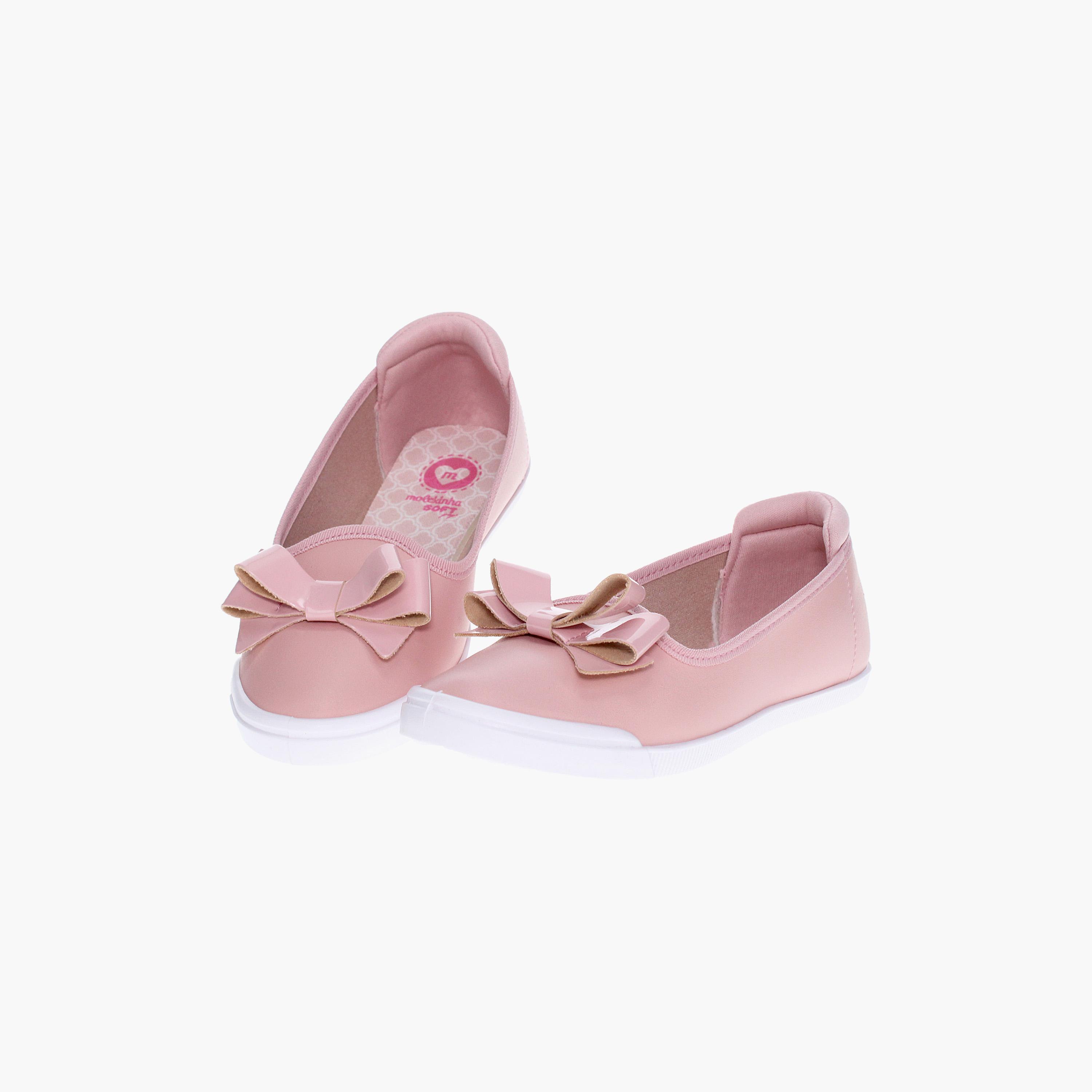حذاء باليرينا للأطفال من موليكينها بمقدمة مستديرة مع مزين فيونكة | 2505-265-26285-girls-shoes-ballerinas-image-4