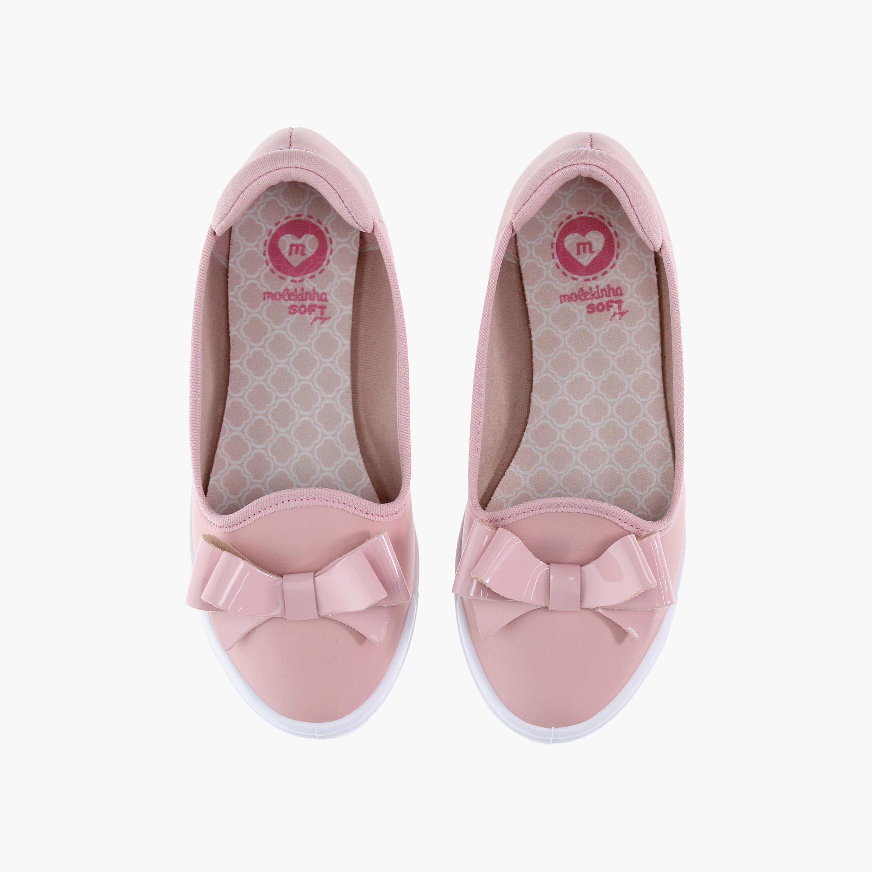 حذاء باليرينا للأطفال من موليكينها بمقدمة مستديرة مع مزين فيونكة | 2505-265-26285-girls-shoes-ballerinas-image-5