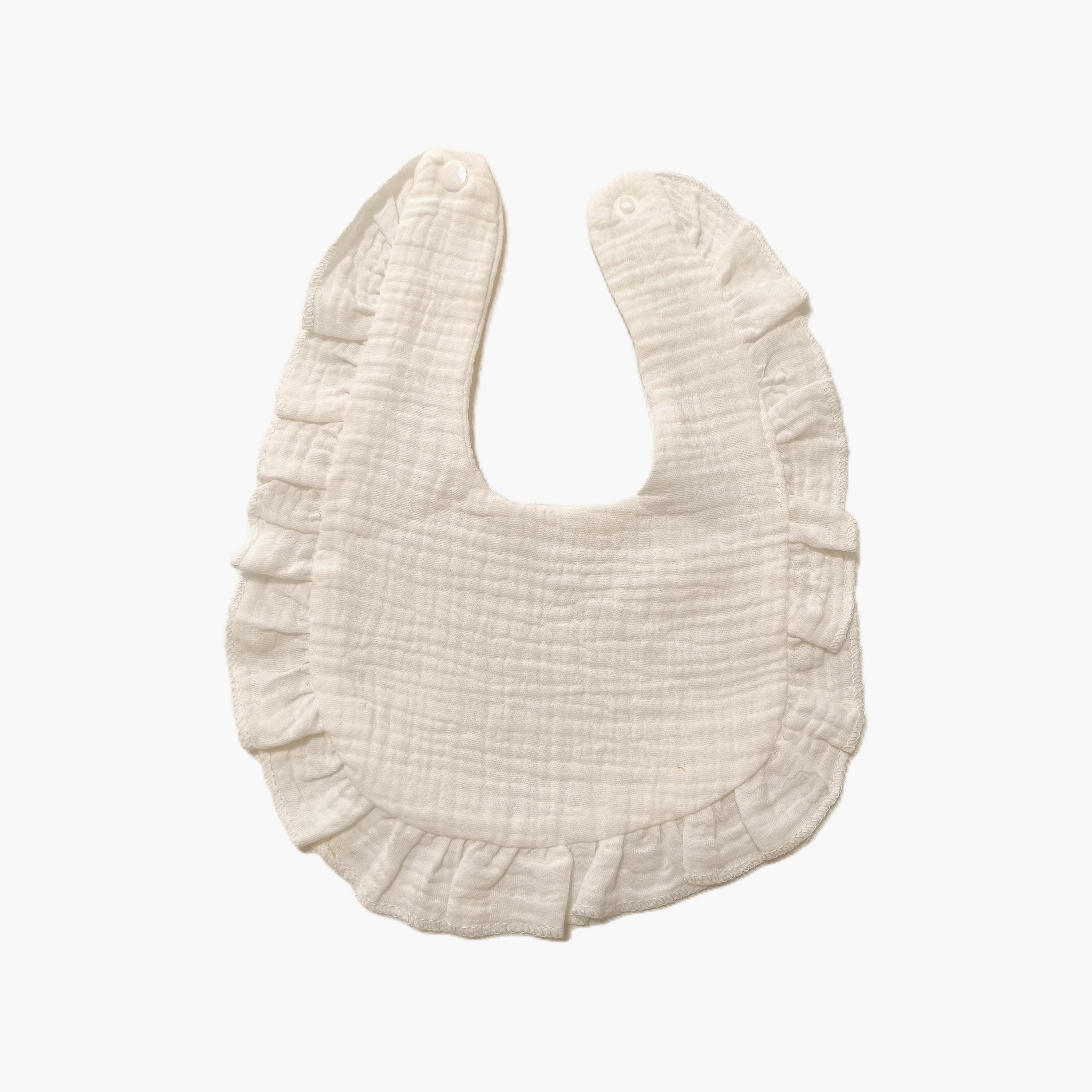 Babyqlo 2-Piece Cotton Ruffle Bibs Set-baby-feeding-bibs-image-2