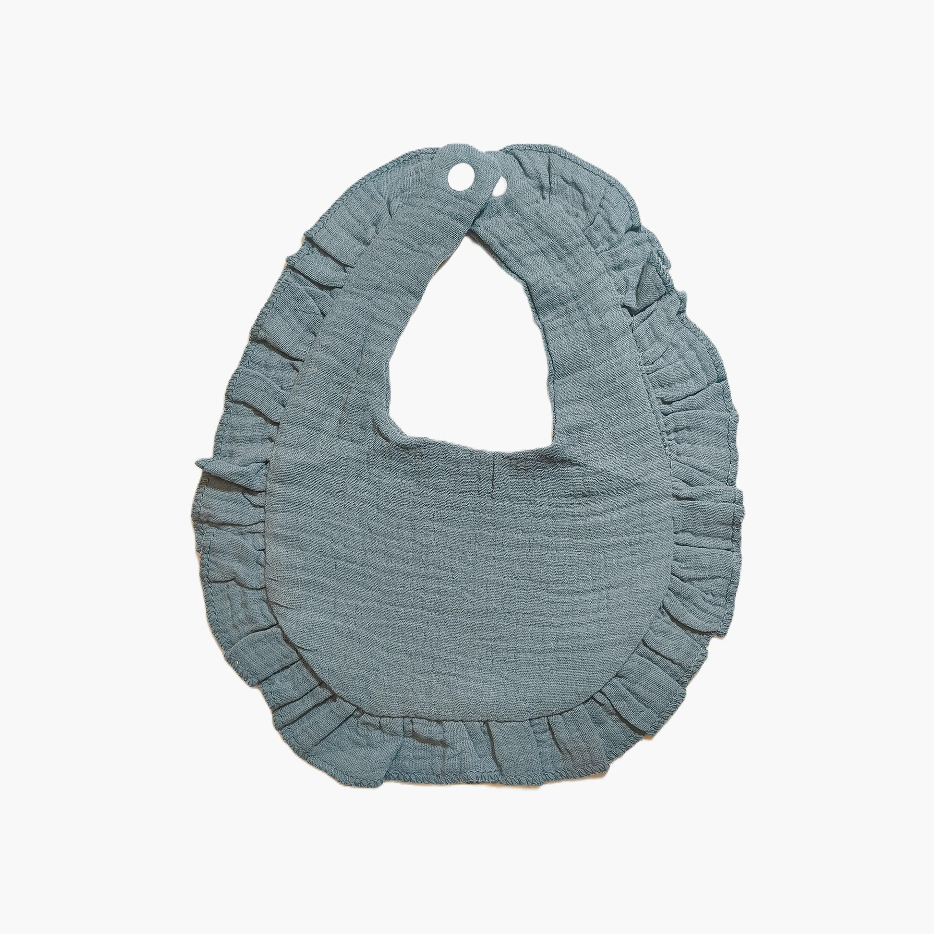 Babyqlo 2-Piece Cotton Ruffle Bibs Set-baby-feeding-bibs-image-2