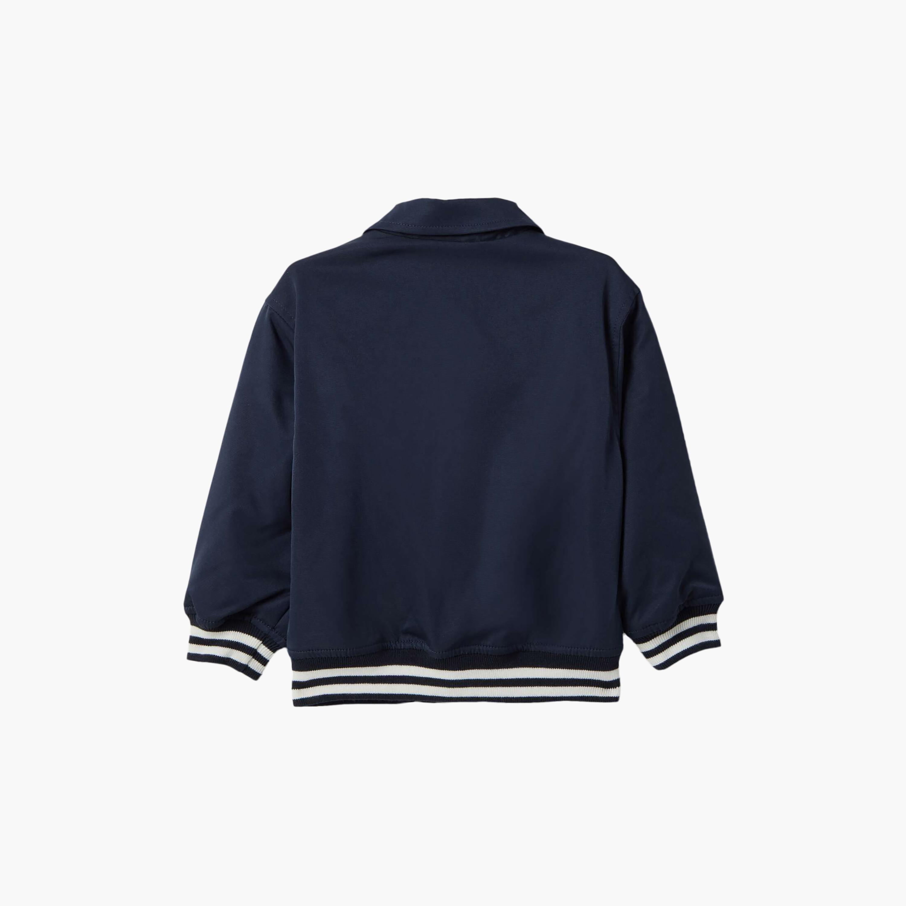 OVS Striped Cuffs Buttoned Jacket-baby-boys-clothing-sweatshirts-image-2