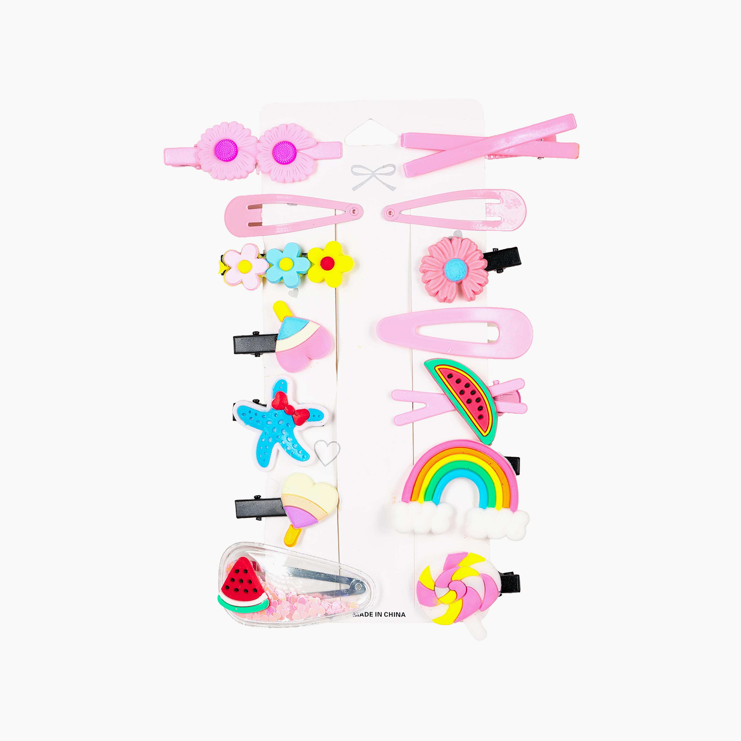 Babyqlo Flower Hair Clips Set-baby-girls-accessories-hairaccessories-image-1