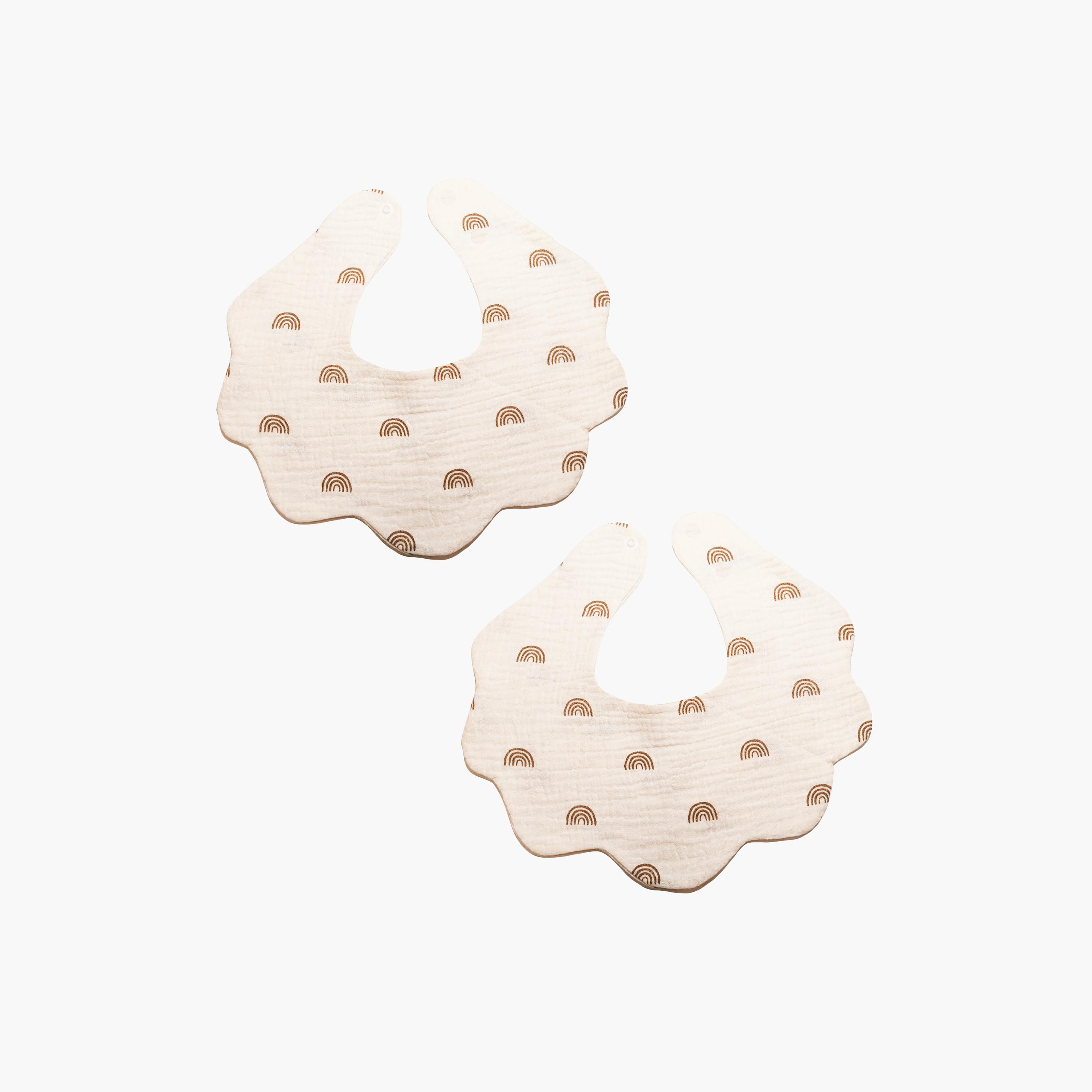 Babyqlo 2-Piece Cotton Bibs Set-baby-feeding-bibs-image-1