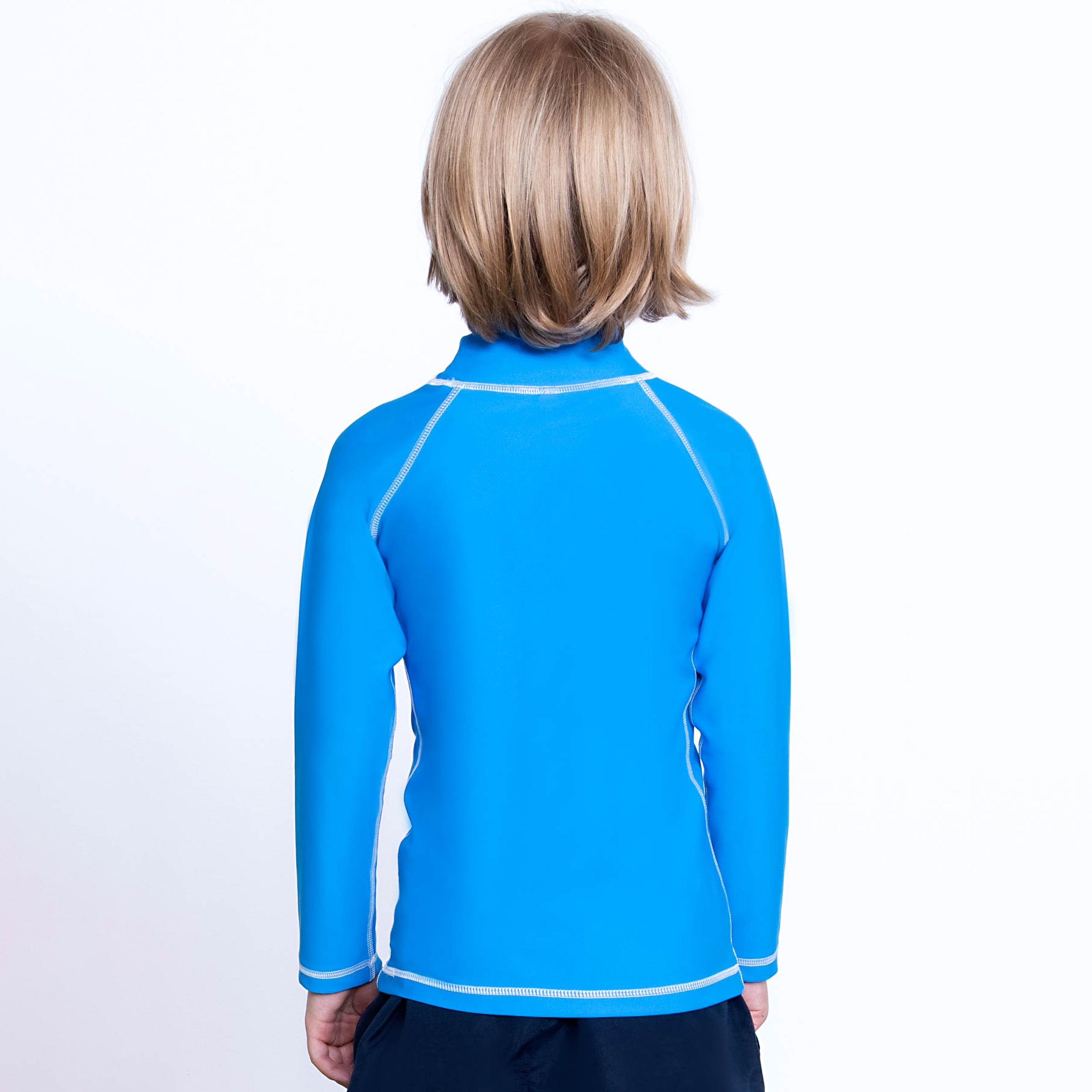 COEGA Sunwear Unisex Kids Rashguard Long Sleeve, Blue-sports-gear-swimming-boy-image-3