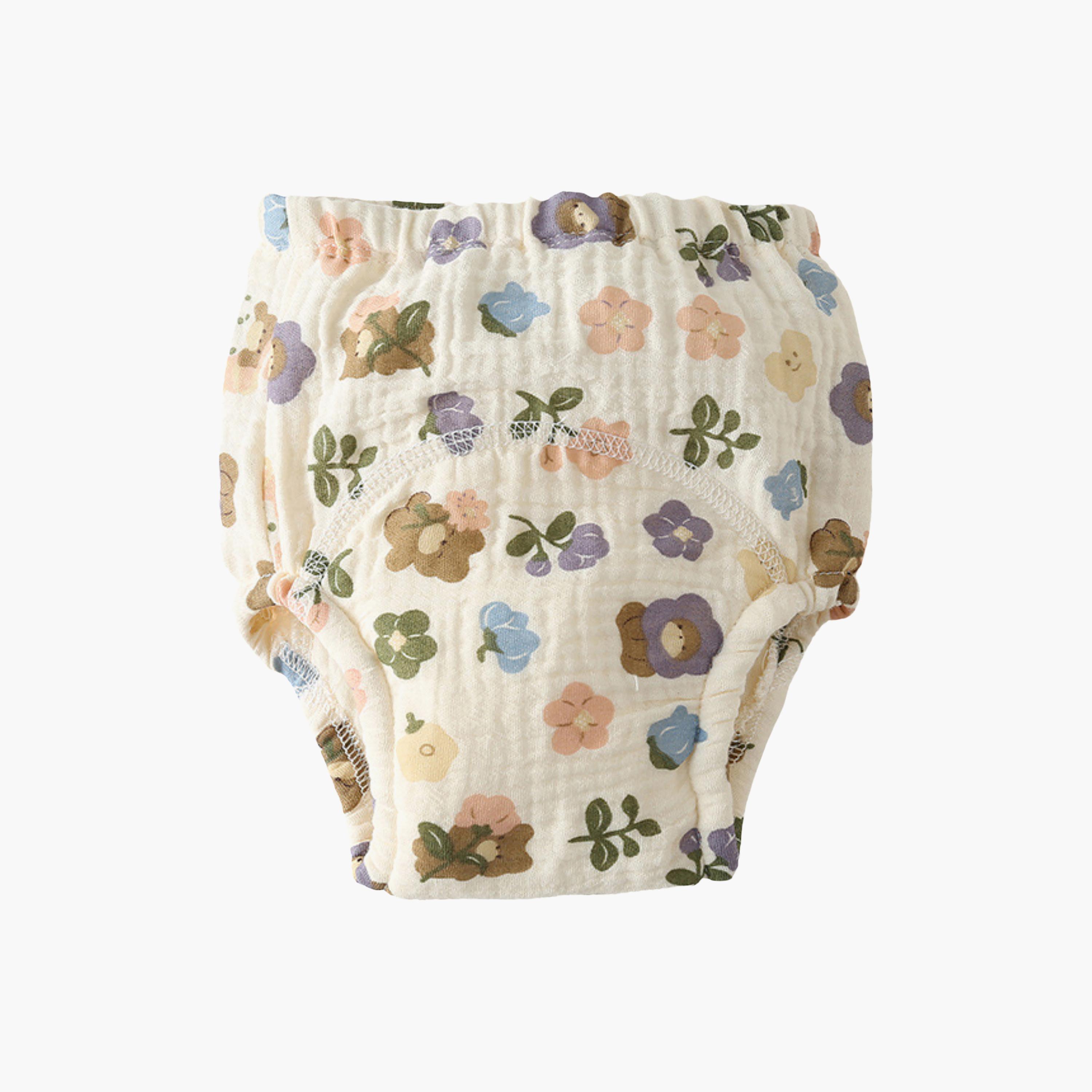 Babyqlo 3-Piece Muslin Floral Potty Training Pants Set-boys-clothing-innerwear-boxersandbriefs-image-4