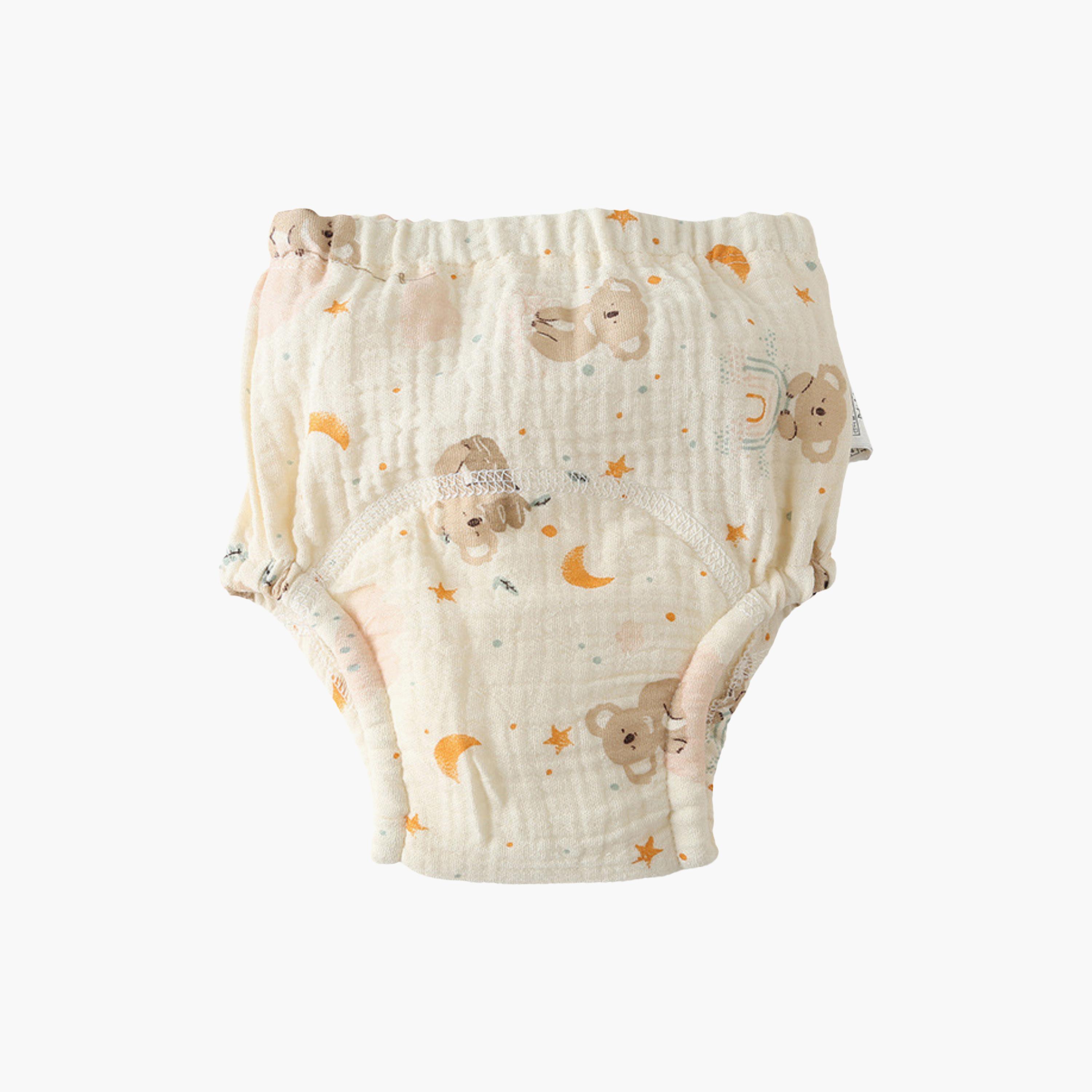 Babyqlo 3-Piece Muslin Animal Moon Potty Training Pants Set-boys-clothing-innerwear-boxersandbriefs-image-3