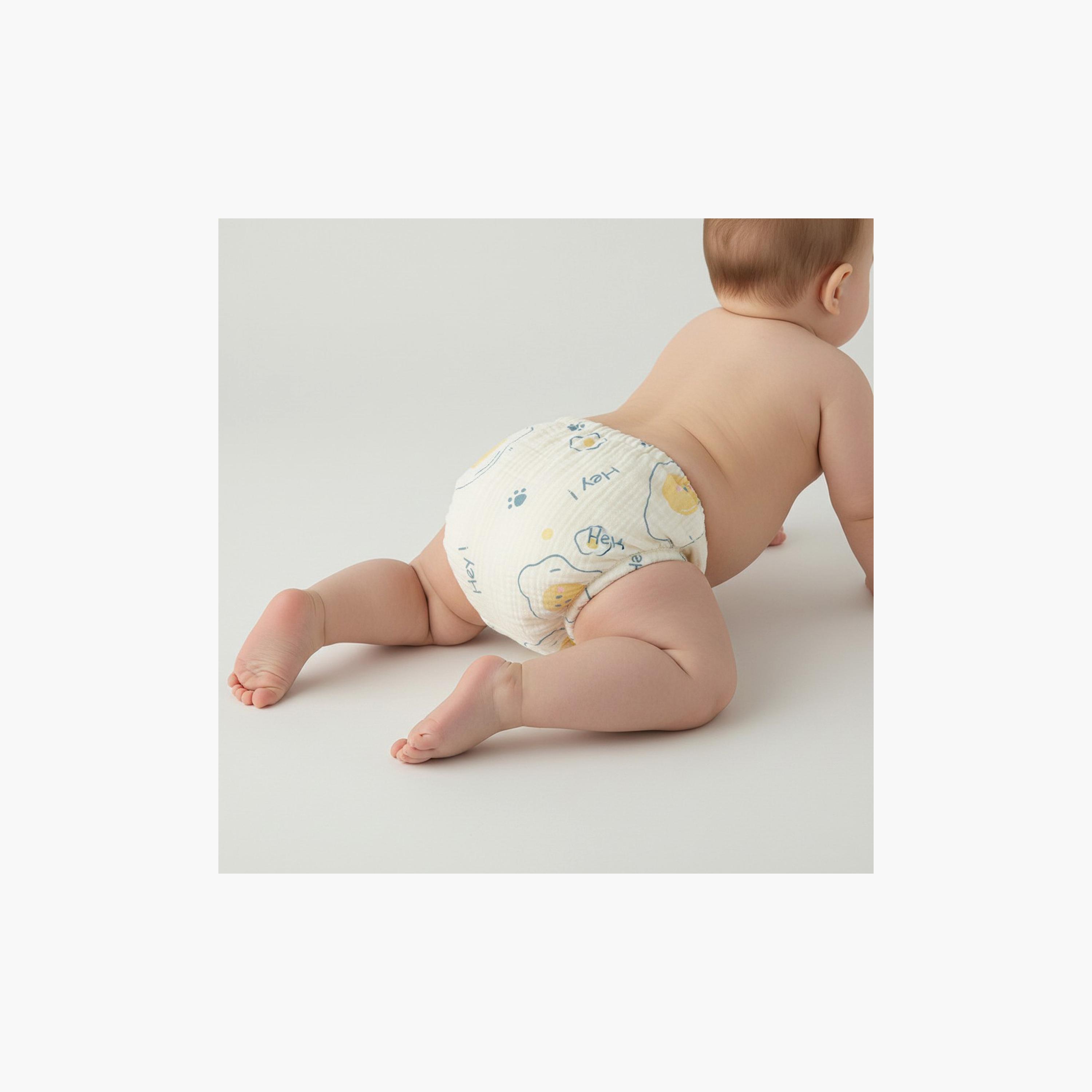 Babyqlo 3-Piece Muslin Animal Moon Potty Training Pants Set-boys-clothing-innerwear-boxersandbriefs-image-5
