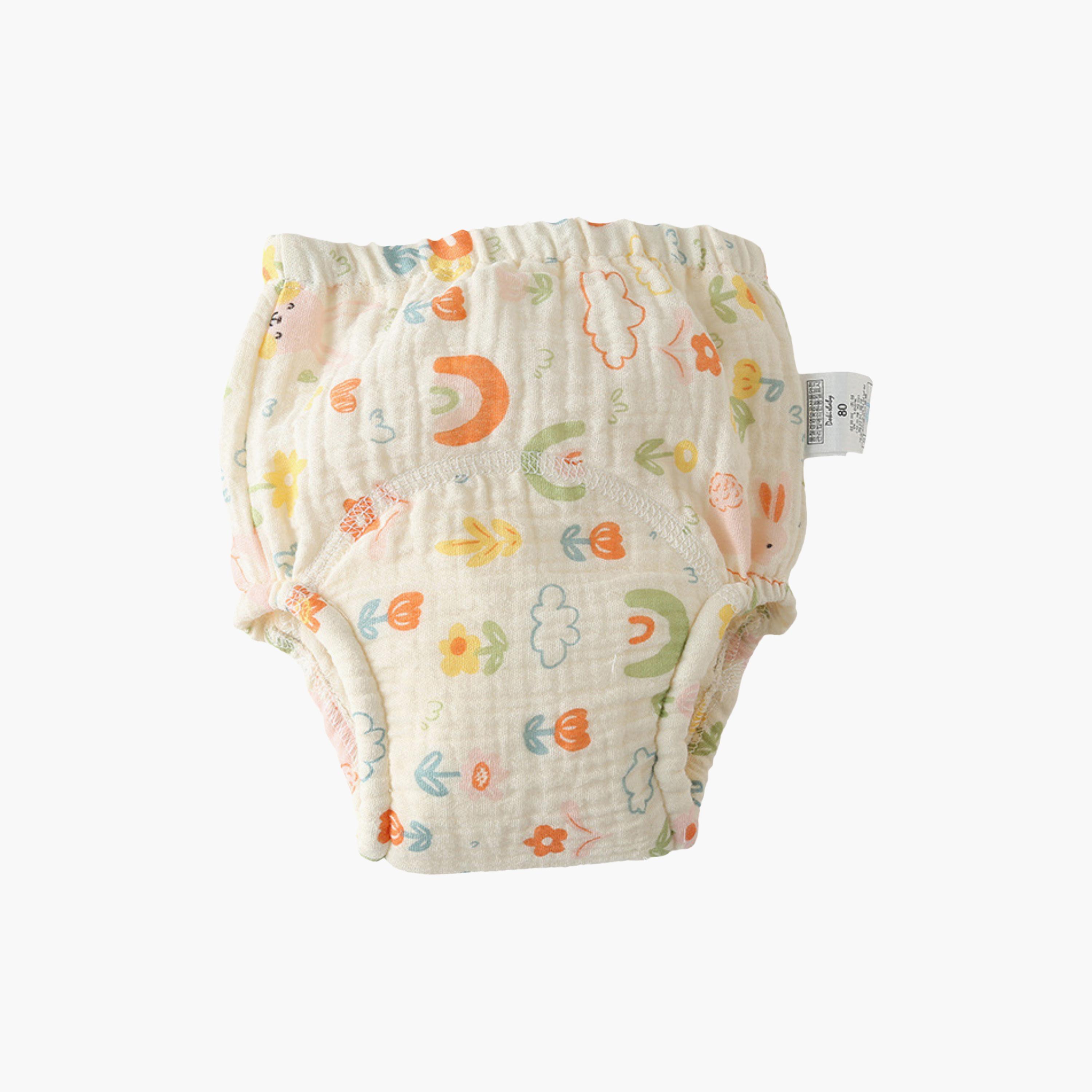 Babyqlo 3-Piece Muslin Bear Floral Potty Training Pants Set-boys-clothing-innerwear-boxersandbriefs-image-4