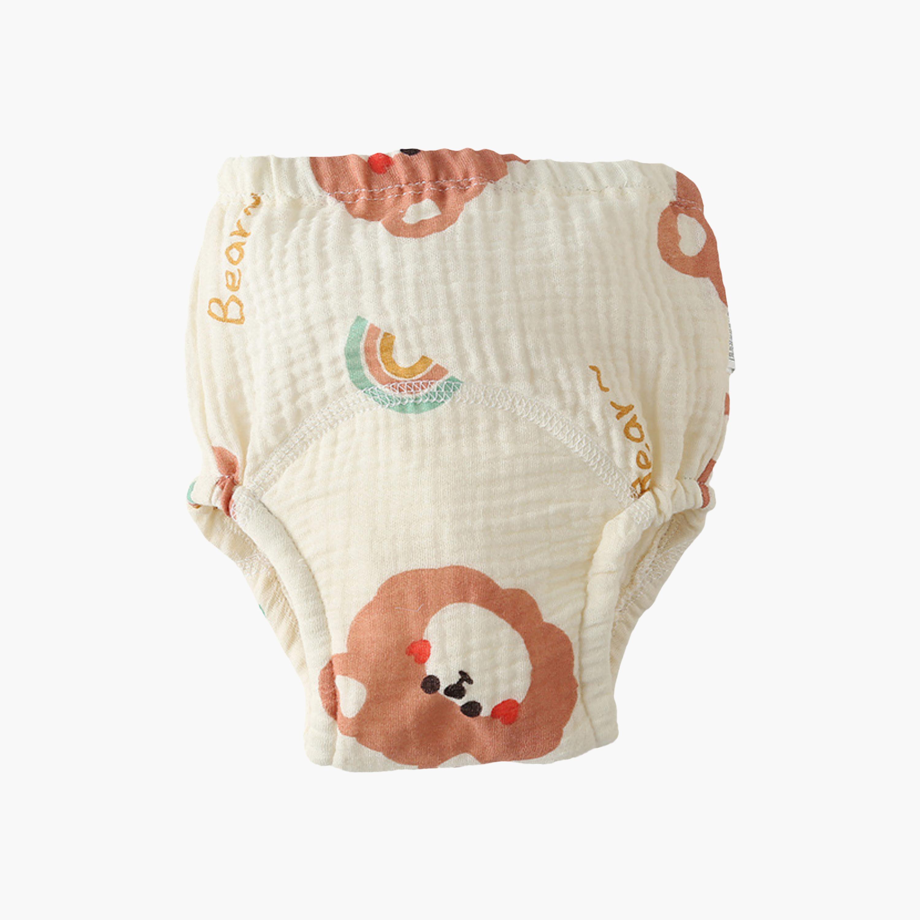 Babyqlo 3-Piece Muslin Bear Bunny Potty Training Pants Set-boys-clothing-innerwear-boxersandbriefs-image-2