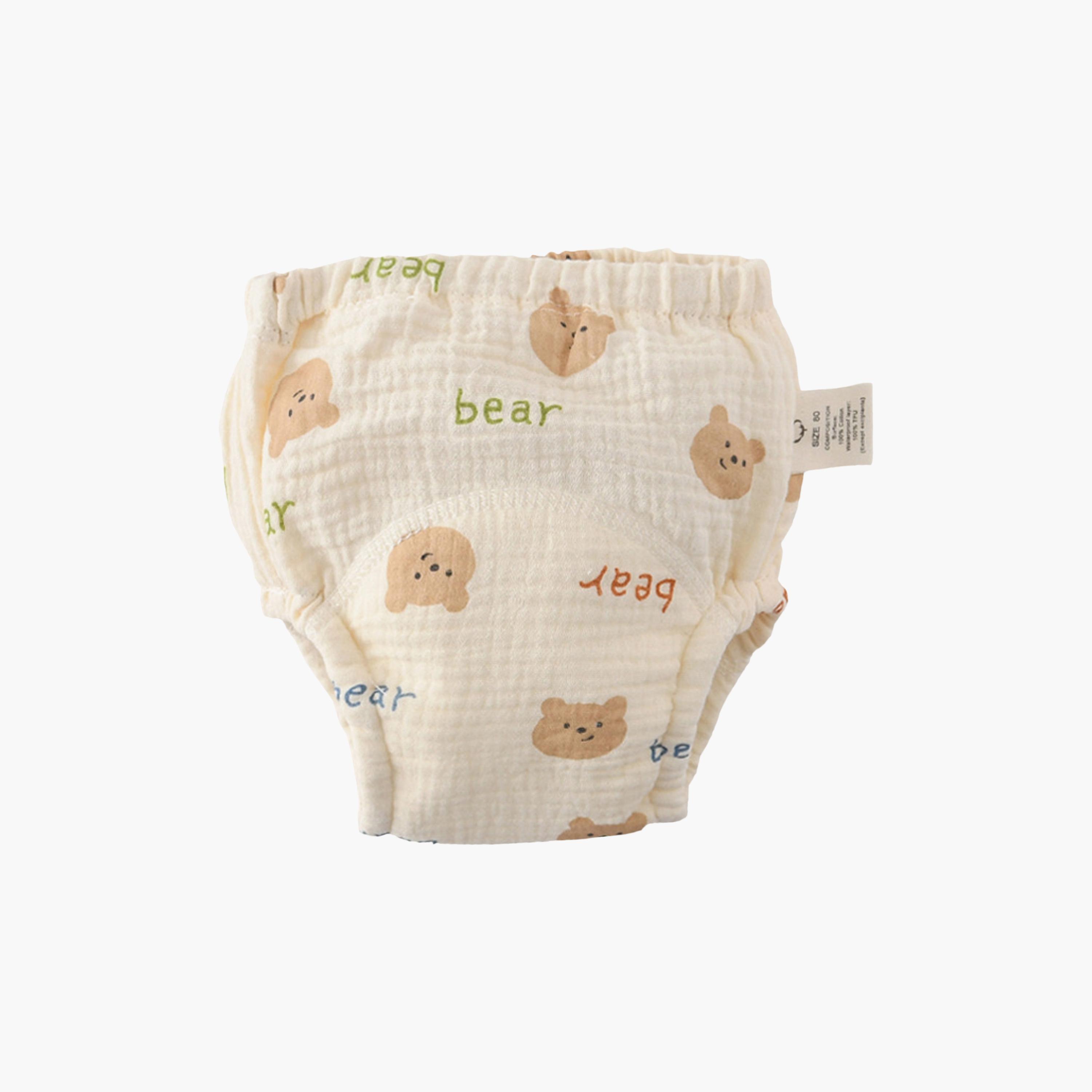 Babyqlo 3-Piece Muslin Bear Bunny Potty Training Pants Set-boys-clothing-innerwear-boxersandbriefs-image-4