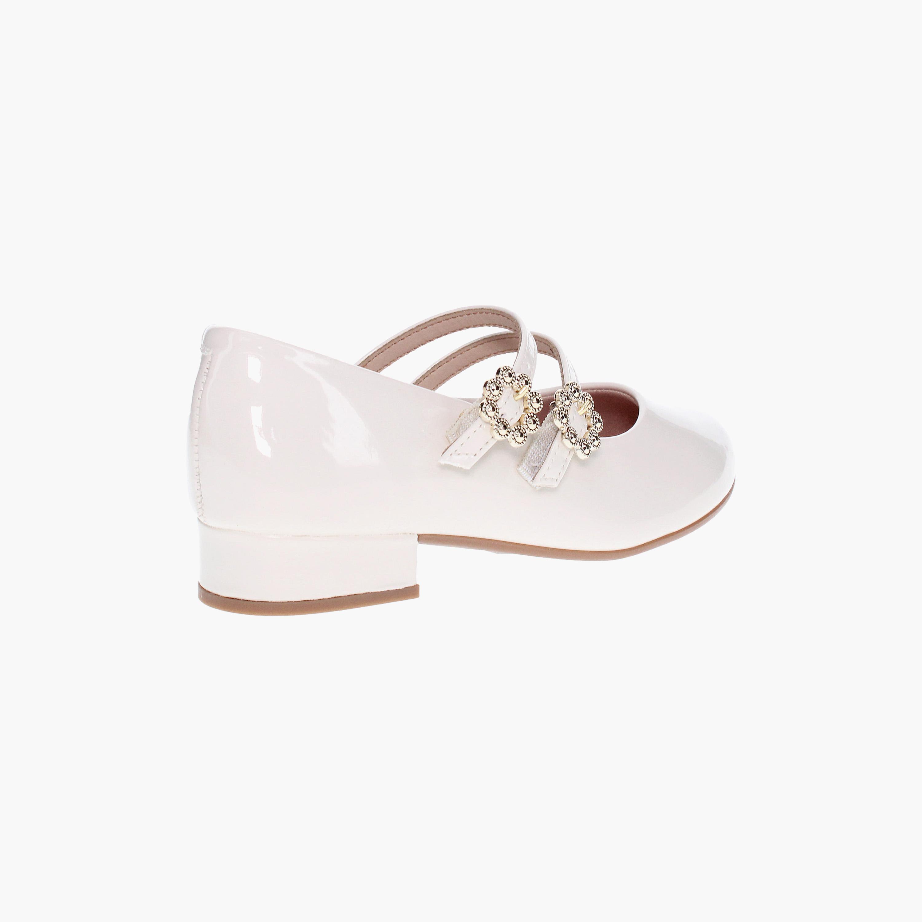 ماري جين من موليكينها للاطفال مع مزين فيونكة ذهبية | 2528-118-13488-girls-shoes-loafers-image-2
