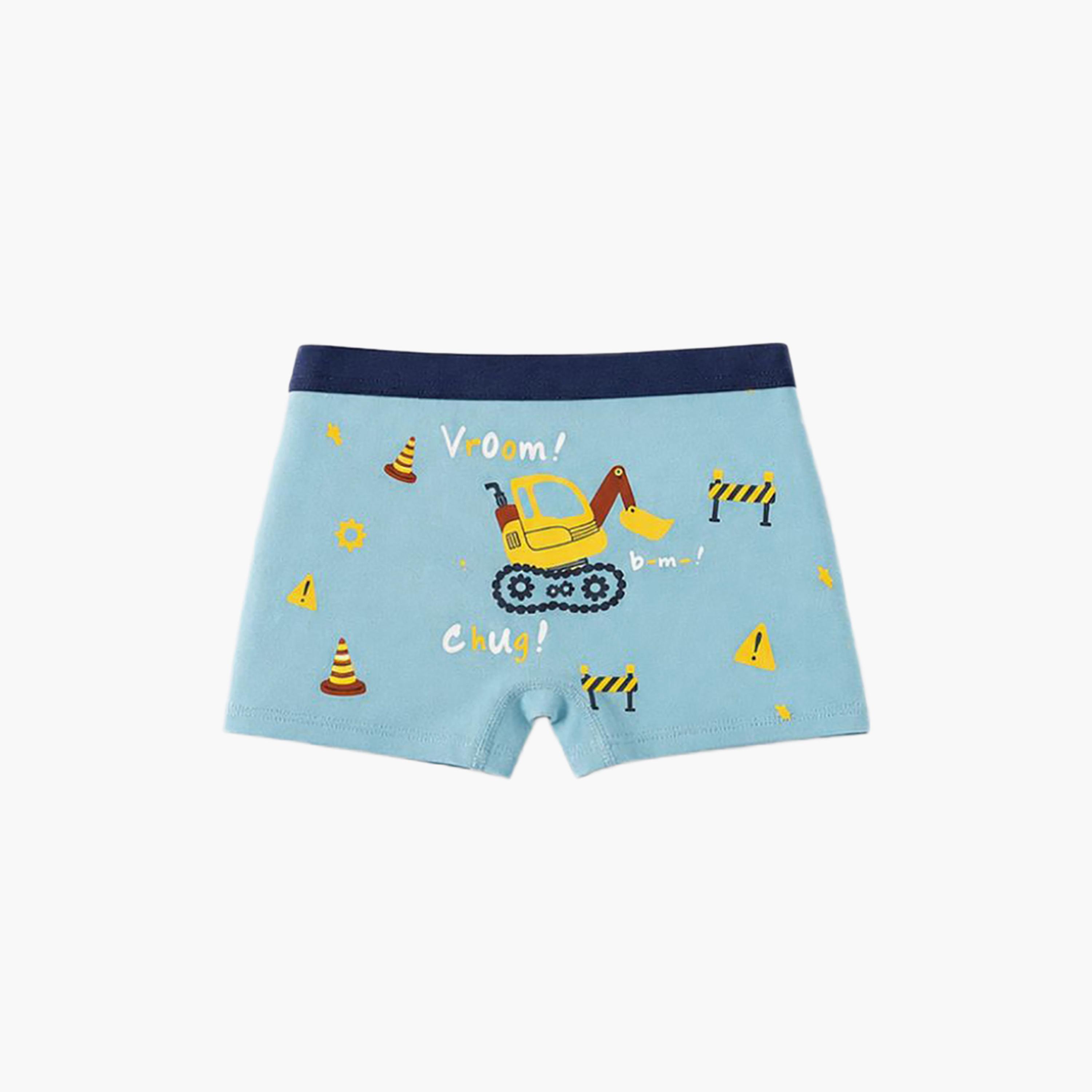 Babyqlo 4-Piece Graphic Cotton Elasticated Boxers-boys-clothing-innerwear-boxersandbriefs-image-2
