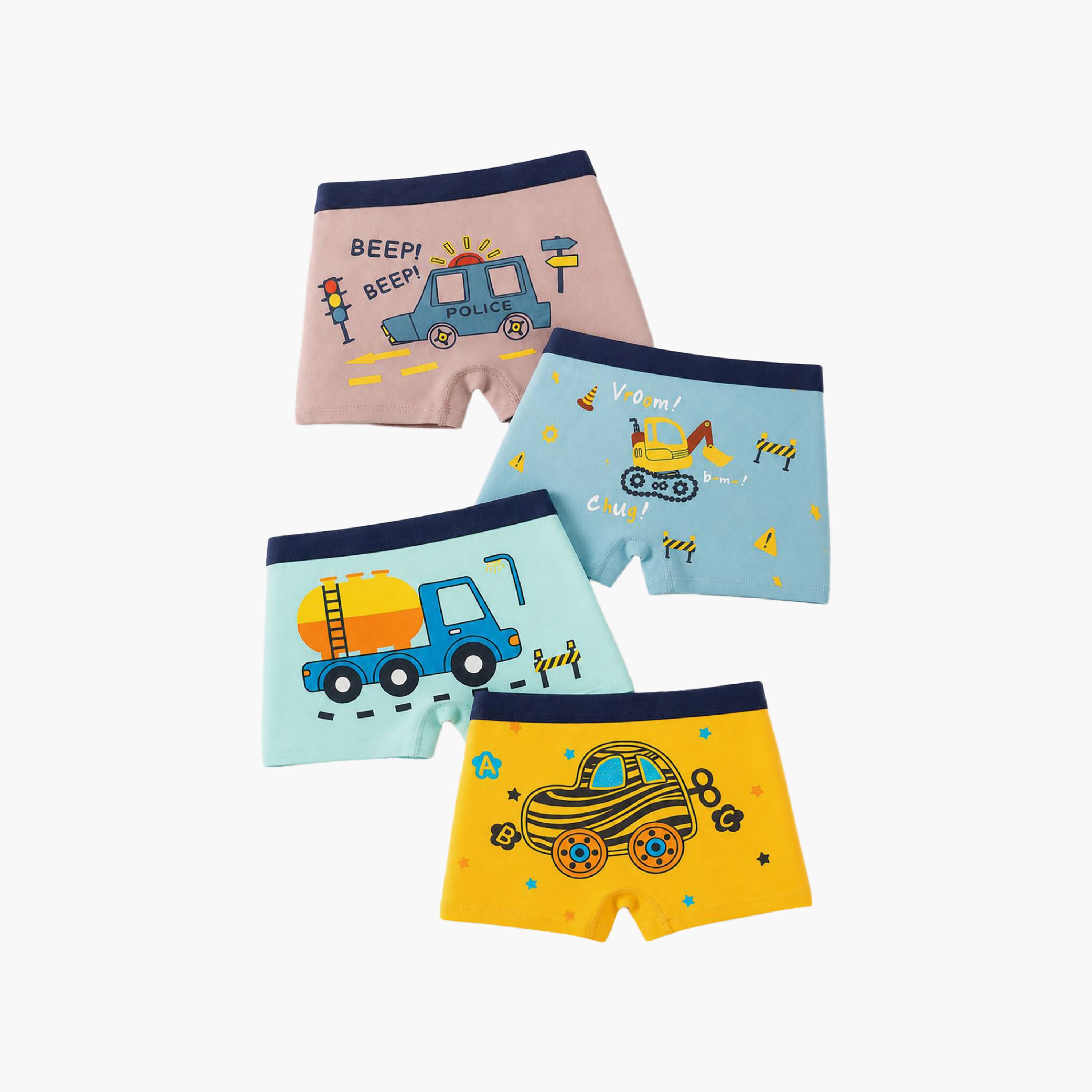 Babyqlo 4-Piece Graphic Cotton Elasticated Boxers-boys-clothing-innerwear-boxersandbriefs-image-6
