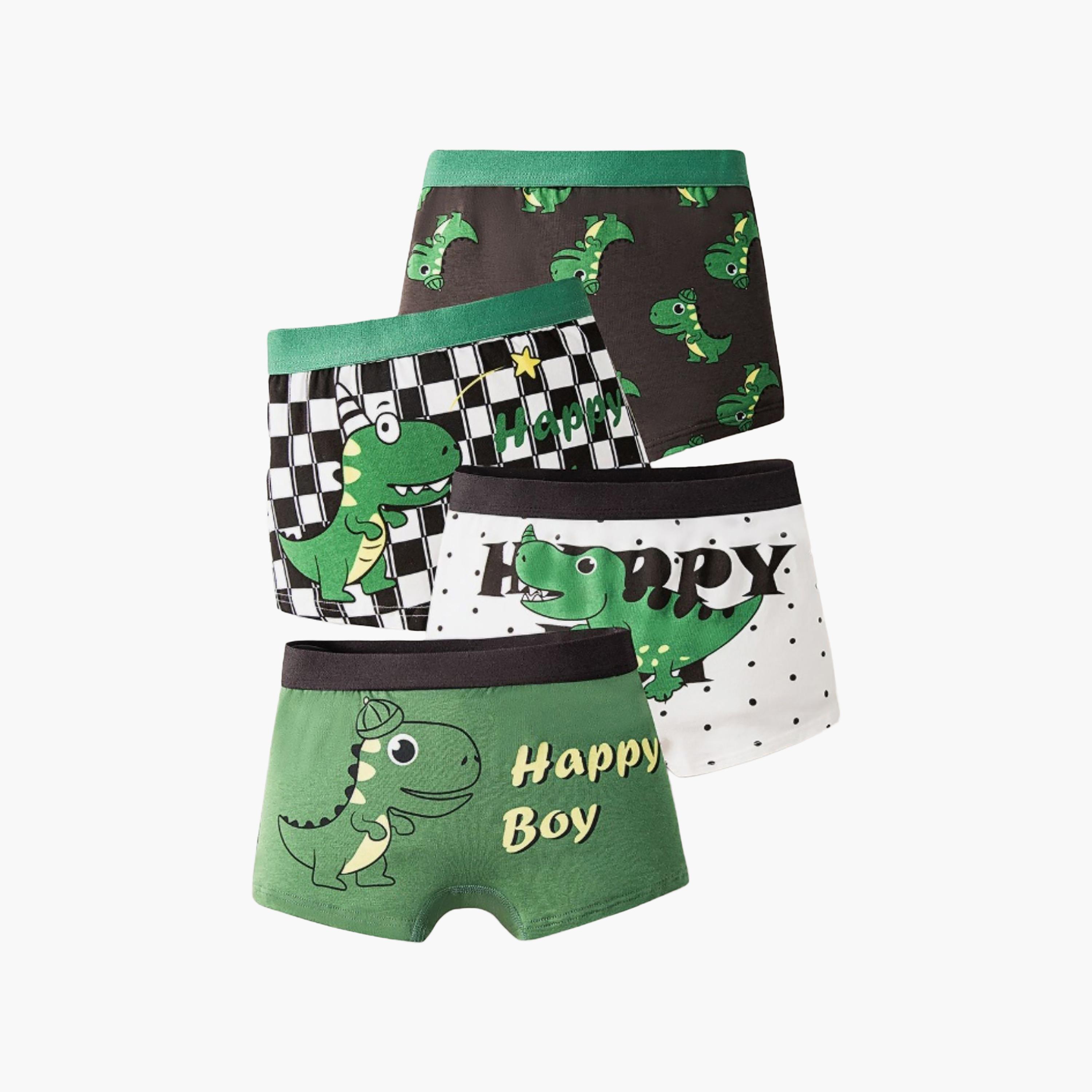 Babyqlo 4-Piece Graphic Cotton Elasticated Boxers-boys-clothing-innerwear-boxersandbriefs-image-6