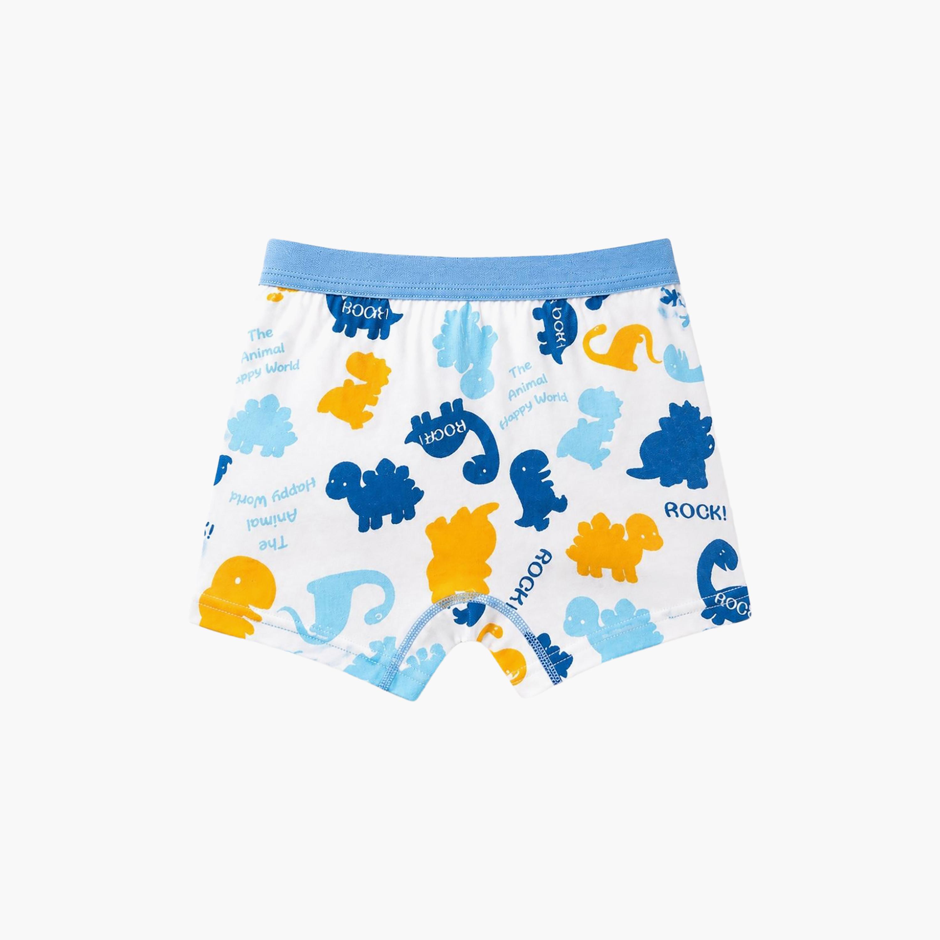 Babyqlo 4-Piece Graphic Cotton Elasticated Boxers-boys-clothing-innerwear-boxersandbriefs-image-5