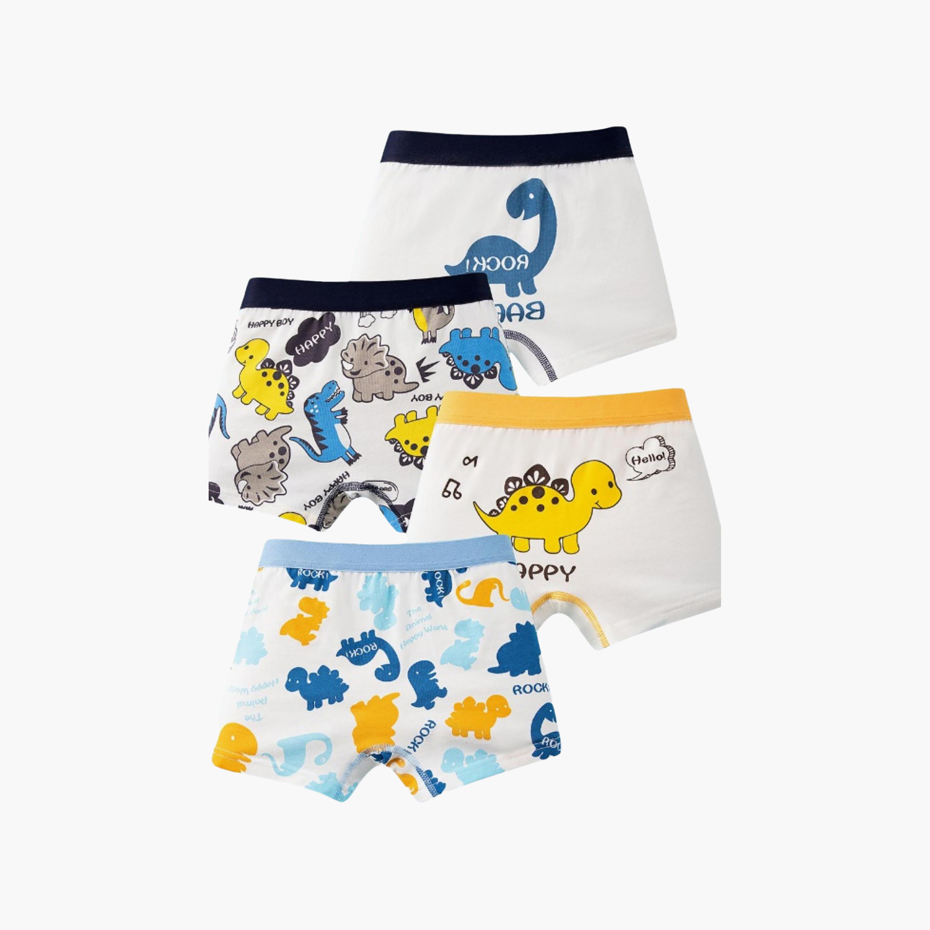 Babyqlo 4-Piece Graphic Cotton Elasticated Boxers-boys-clothing-innerwear-boxersandbriefs-image-6
