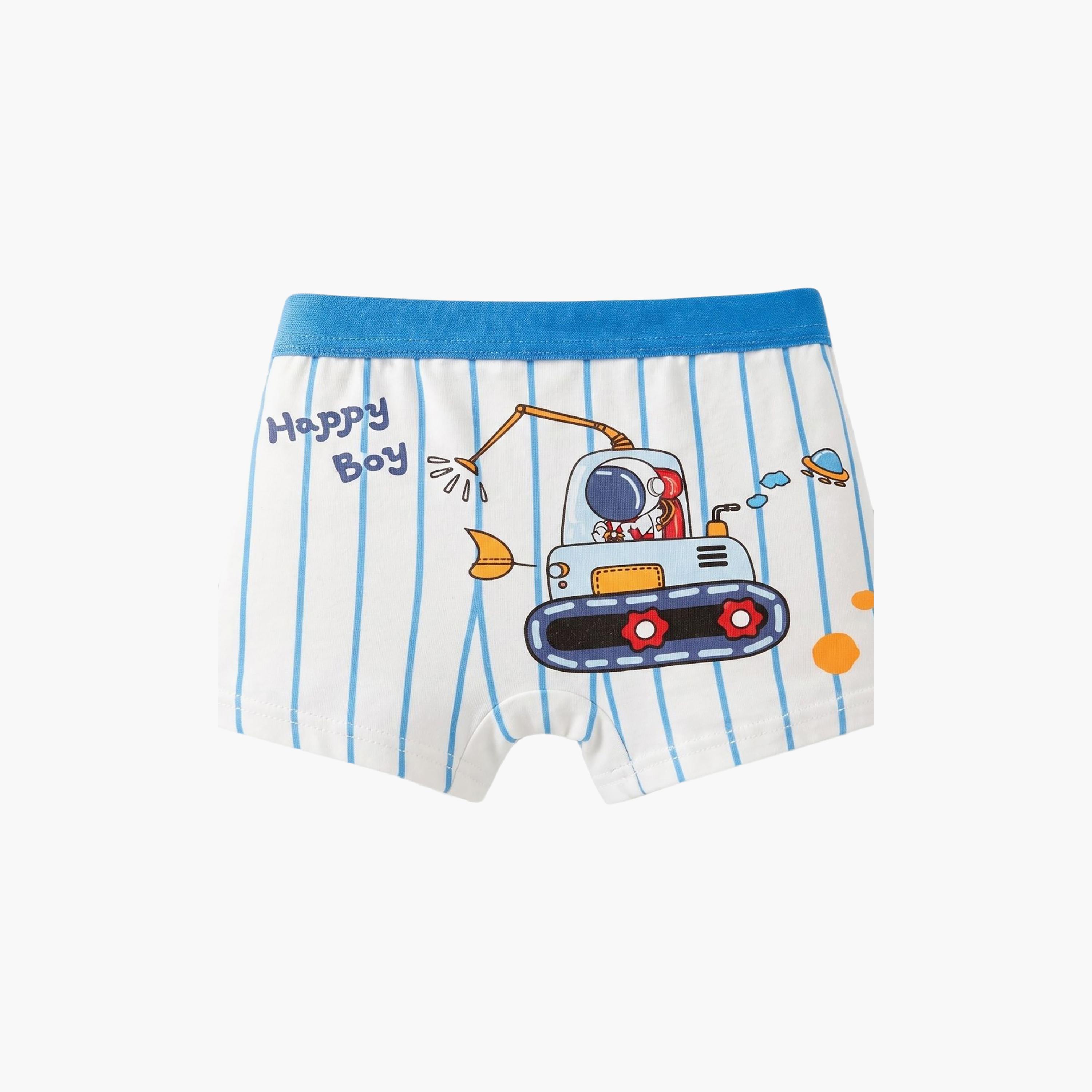 Babyqlo 4-Piece Graphic Cotton Elasticated Boxers-boys-clothing-innerwear-boxersandbriefs-image-3