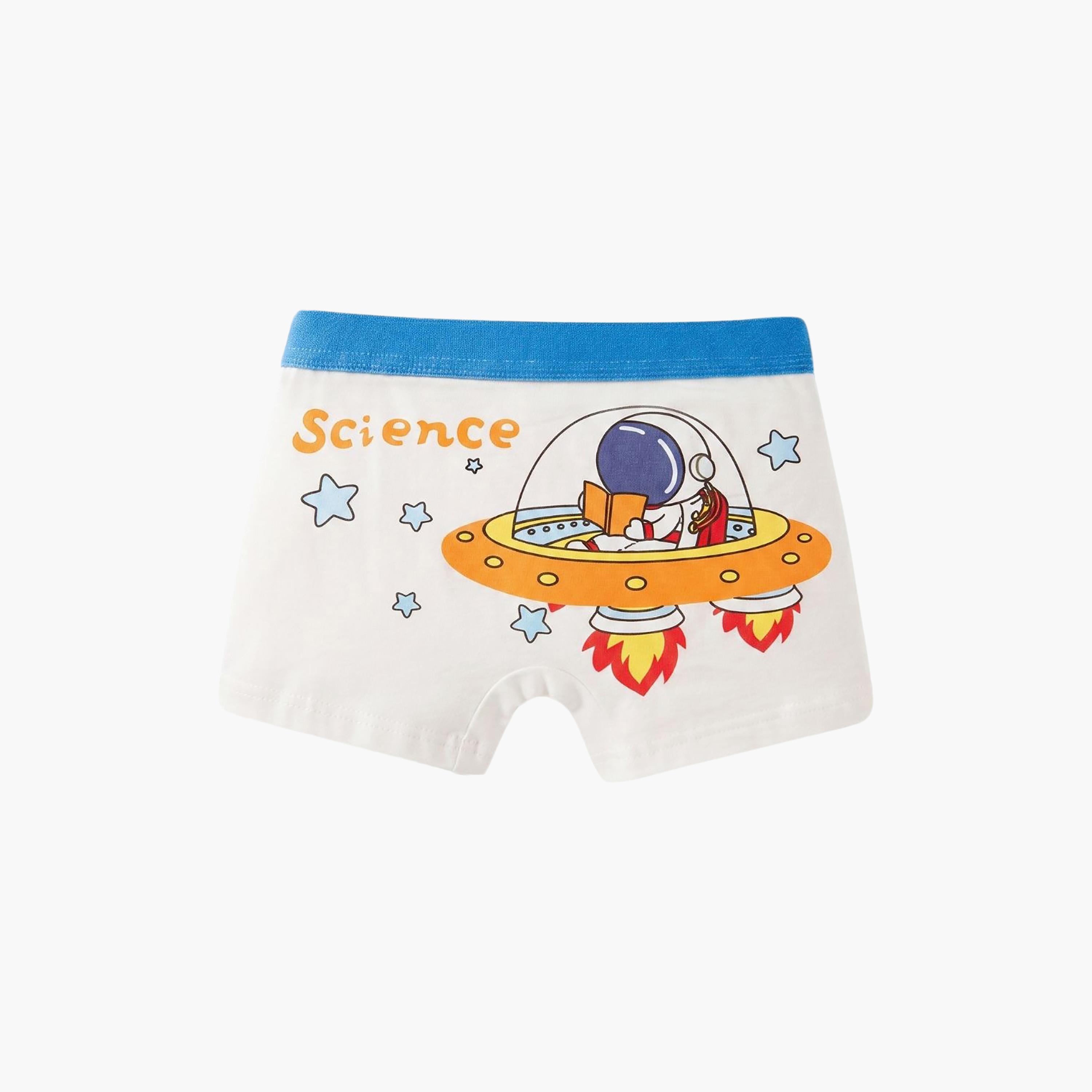Babyqlo 4-Piece Graphic Cotton Elasticated Boxers-boys-clothing-innerwear-boxersandbriefs-image-4