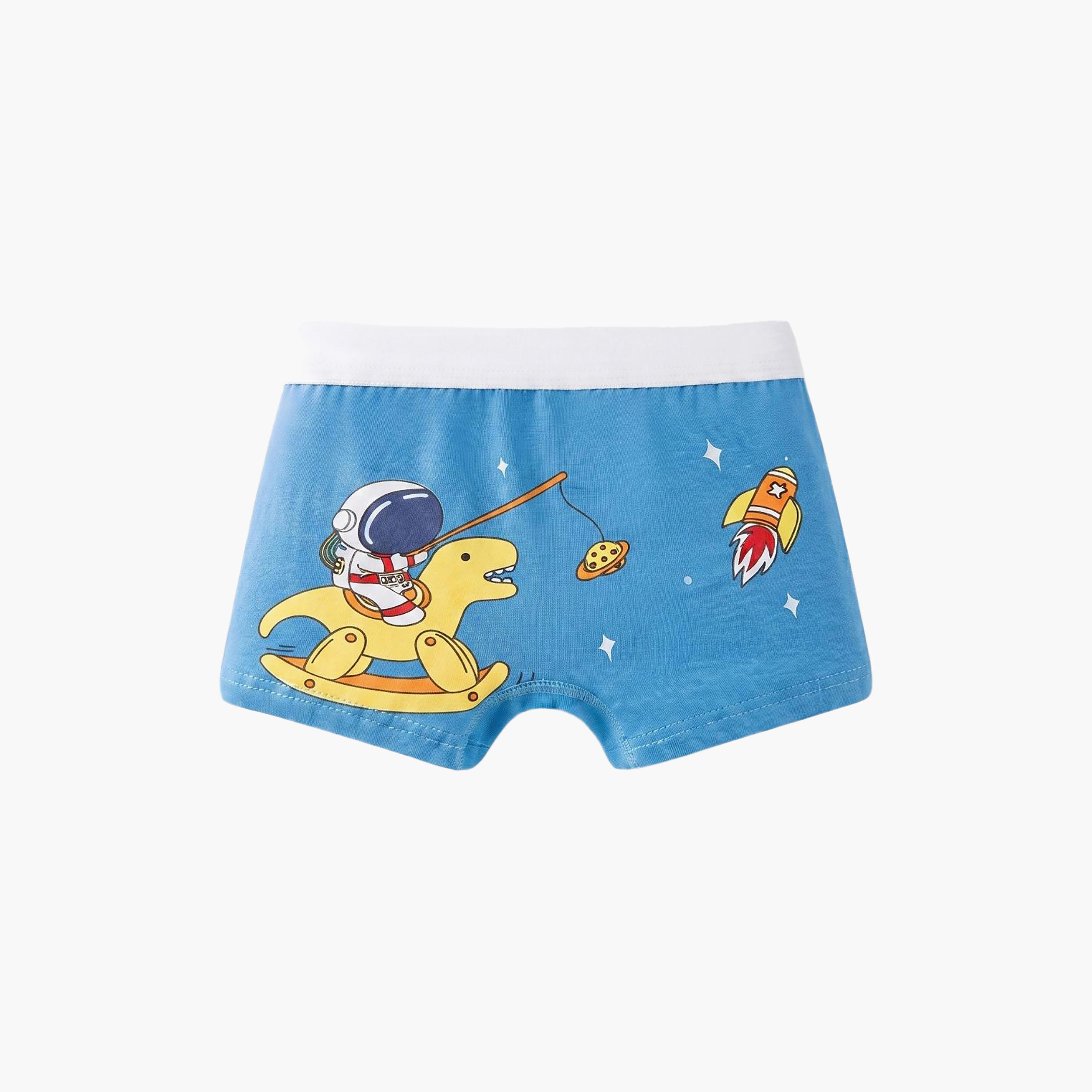 Babyqlo 4-Piece Graphic Cotton Elasticated Boxers-boys-clothing-innerwear-boxersandbriefs-image-5