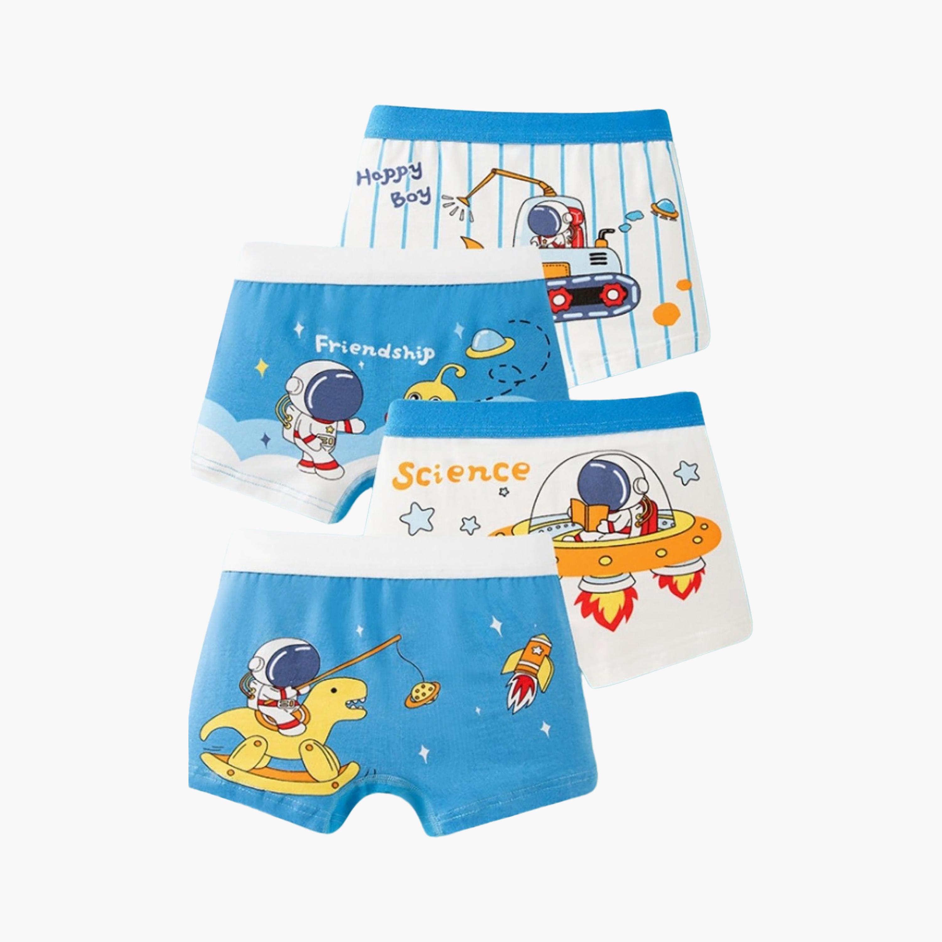 Babyqlo 4-Piece Graphic Cotton Elasticated Boxers-boys-clothing-innerwear-boxersandbriefs-image-6