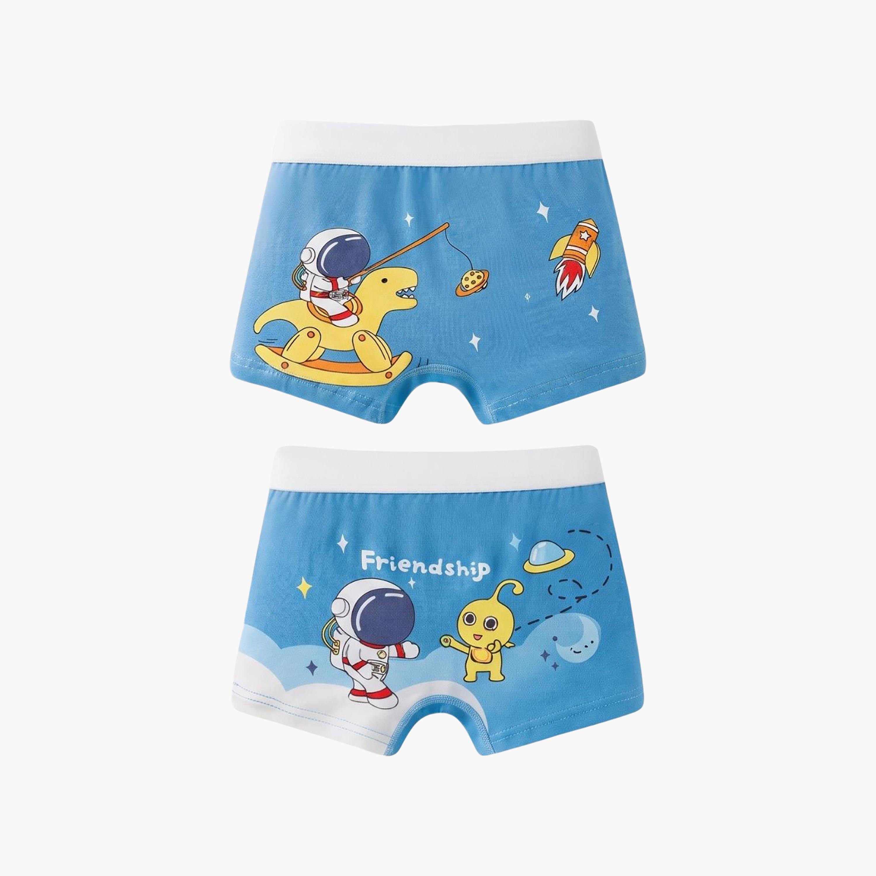 Babyqlo 4-Piece Graphic Cotton Elasticated Boxers-boys-clothing-innerwear-boxersandbriefs-image-7