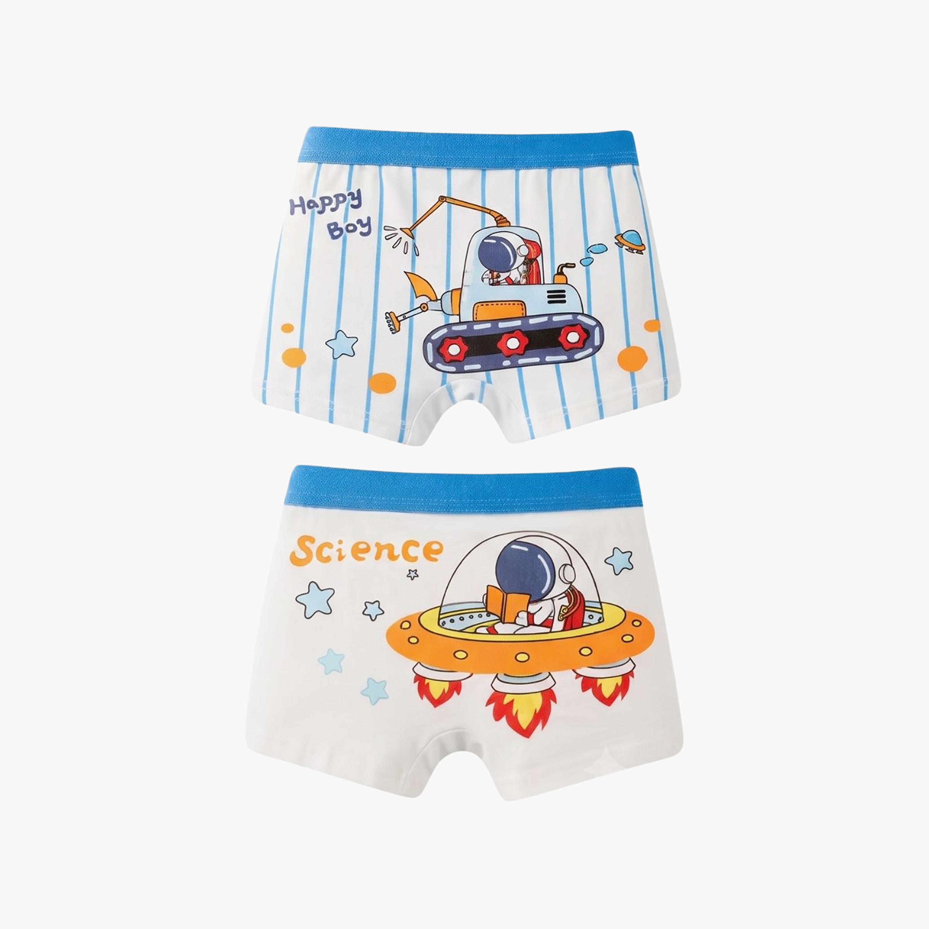 Babyqlo 4-Piece Graphic Cotton Elasticated Boxers-boys-clothing-innerwear-boxersandbriefs-image-8