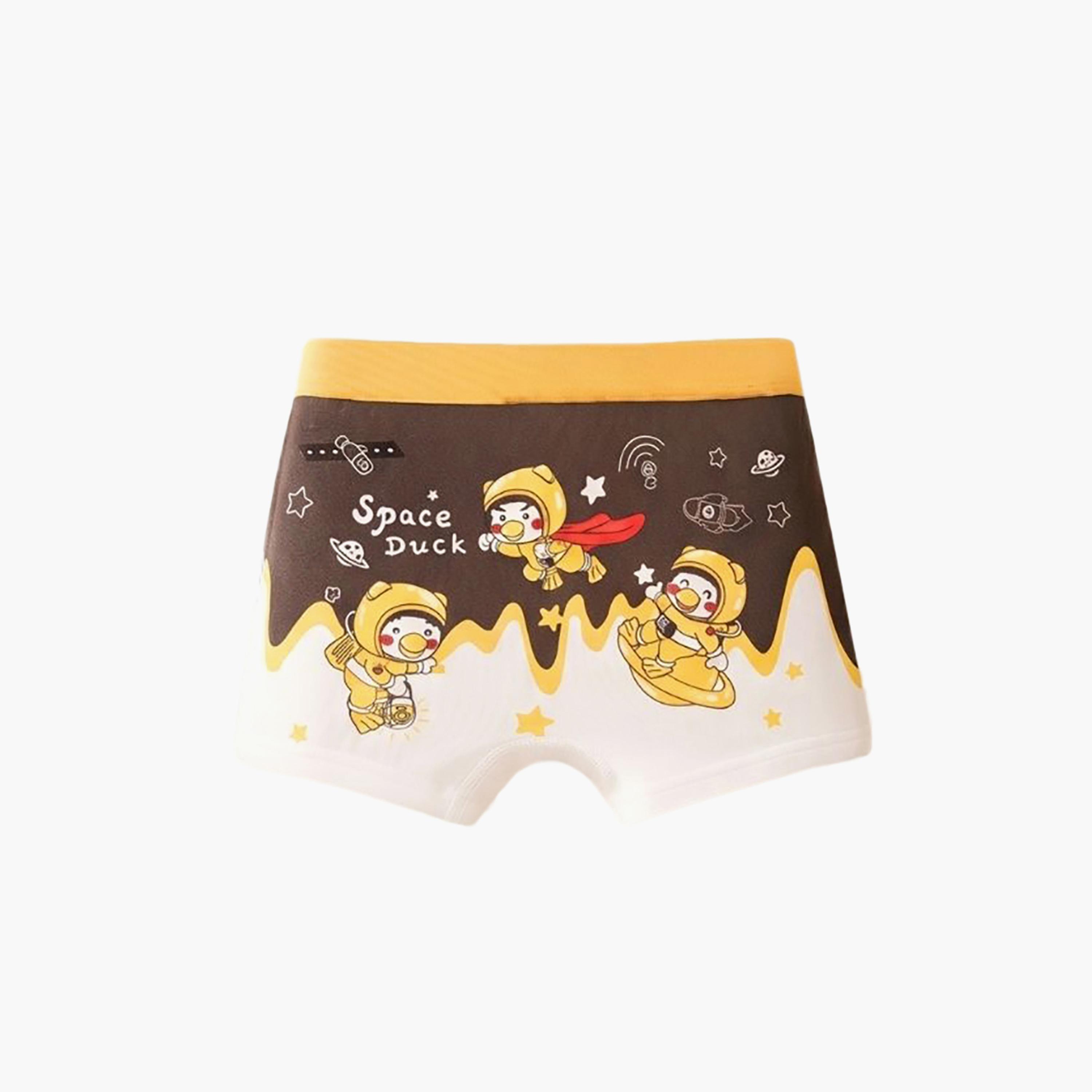 Babyqlo 4-Piece Graphic Cotton Elasticated Boxers-boys-clothing-innerwear-boxersandbriefs-image-2
