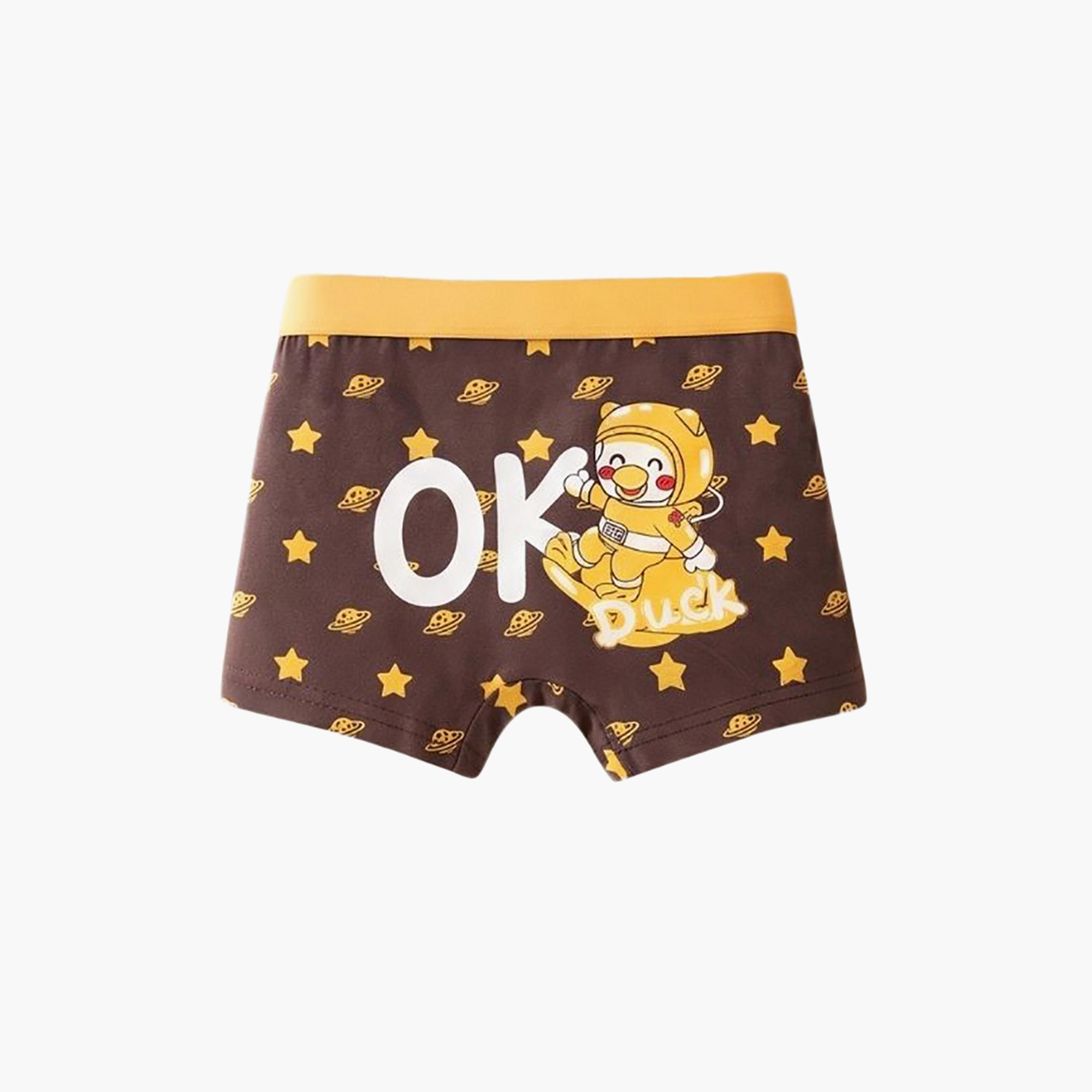 Babyqlo 4-Piece Graphic Cotton Elasticated Boxers-boys-clothing-innerwear-boxersandbriefs-image-3