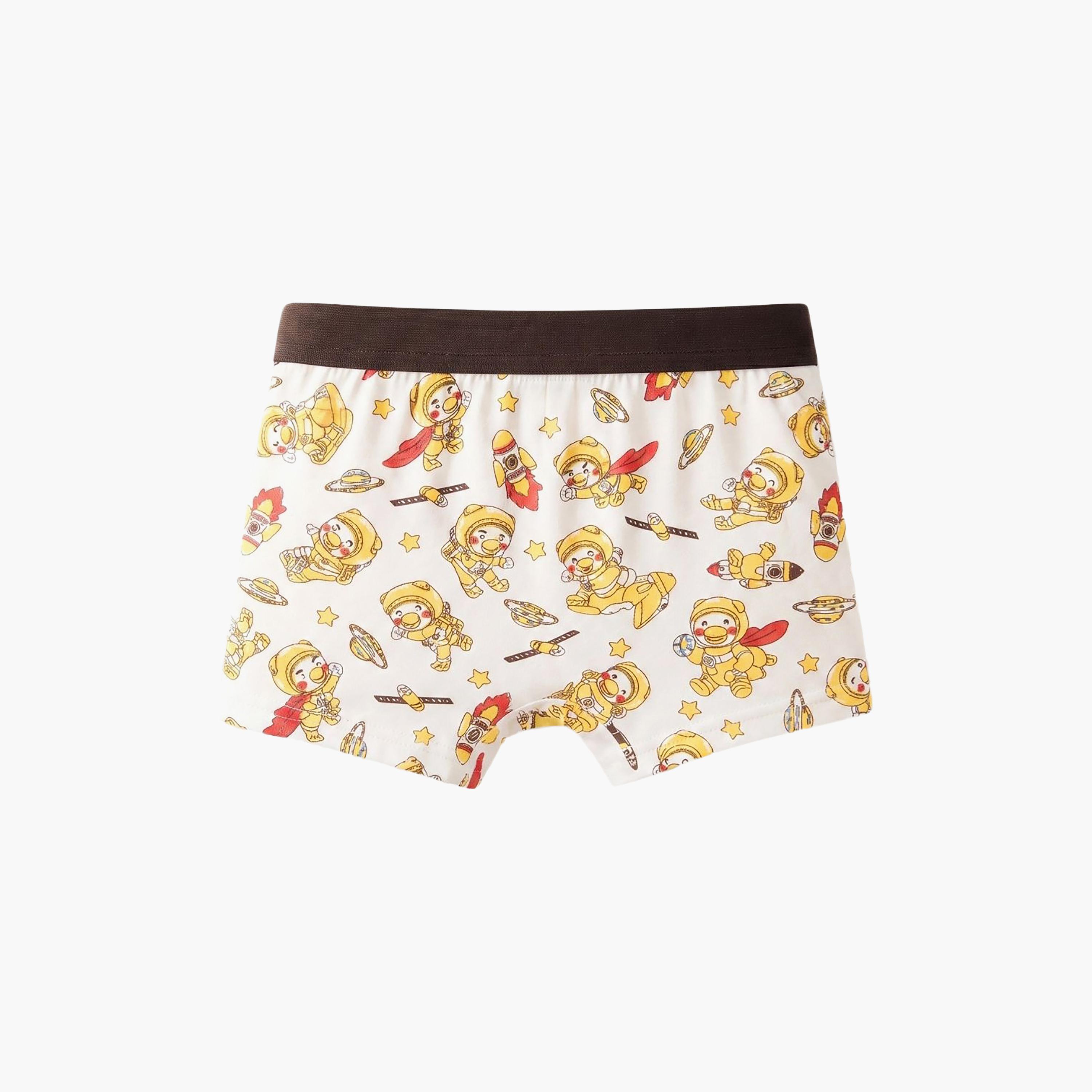 Babyqlo 4-Piece Graphic Cotton Elasticated Boxers-boys-clothing-innerwear-boxersandbriefs-image-4