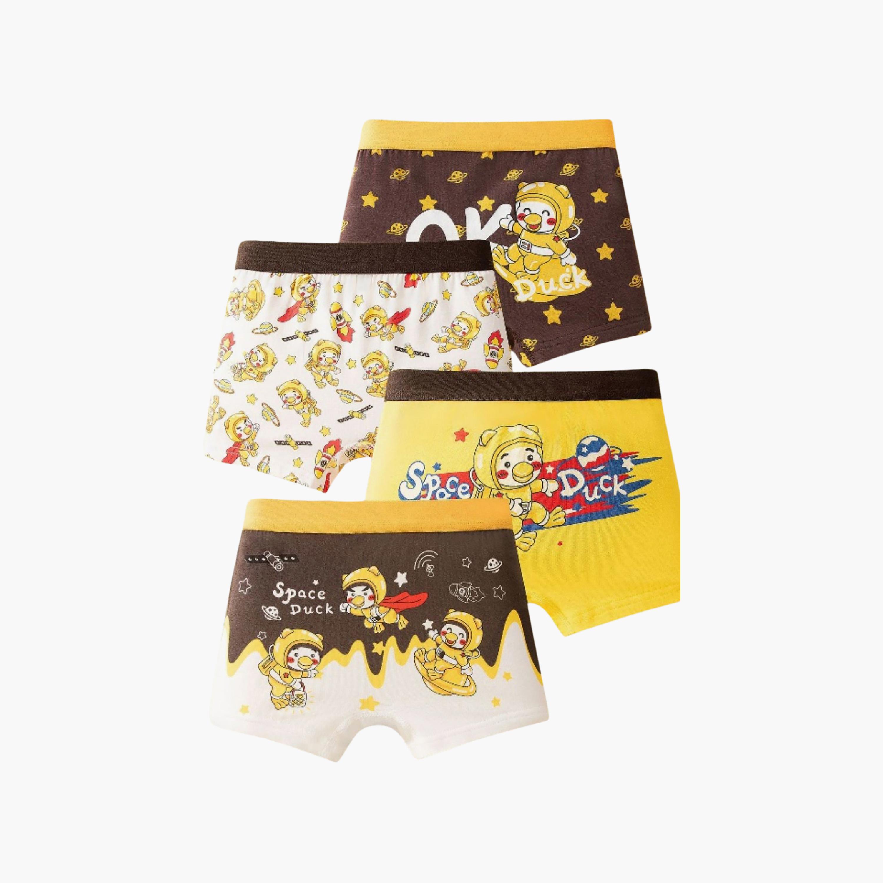 Babyqlo 4-Piece Graphic Cotton Elasticated Boxers-boys-clothing-innerwear-boxersandbriefs-image-7