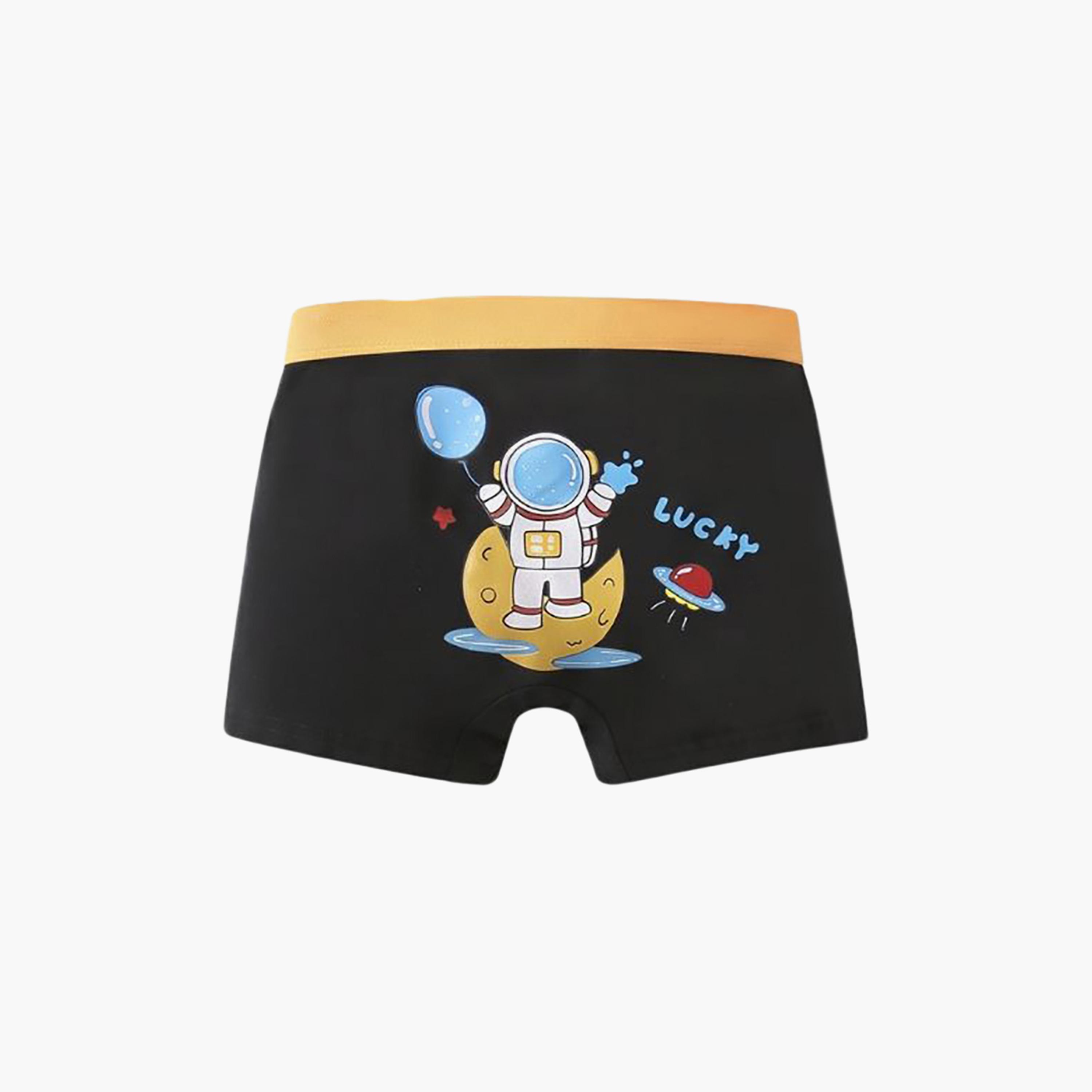 Babyqlo 4-Piece Graphic Cotton Elasticated Boxers-boys-clothing-innerwear-boxersandbriefs-image-2