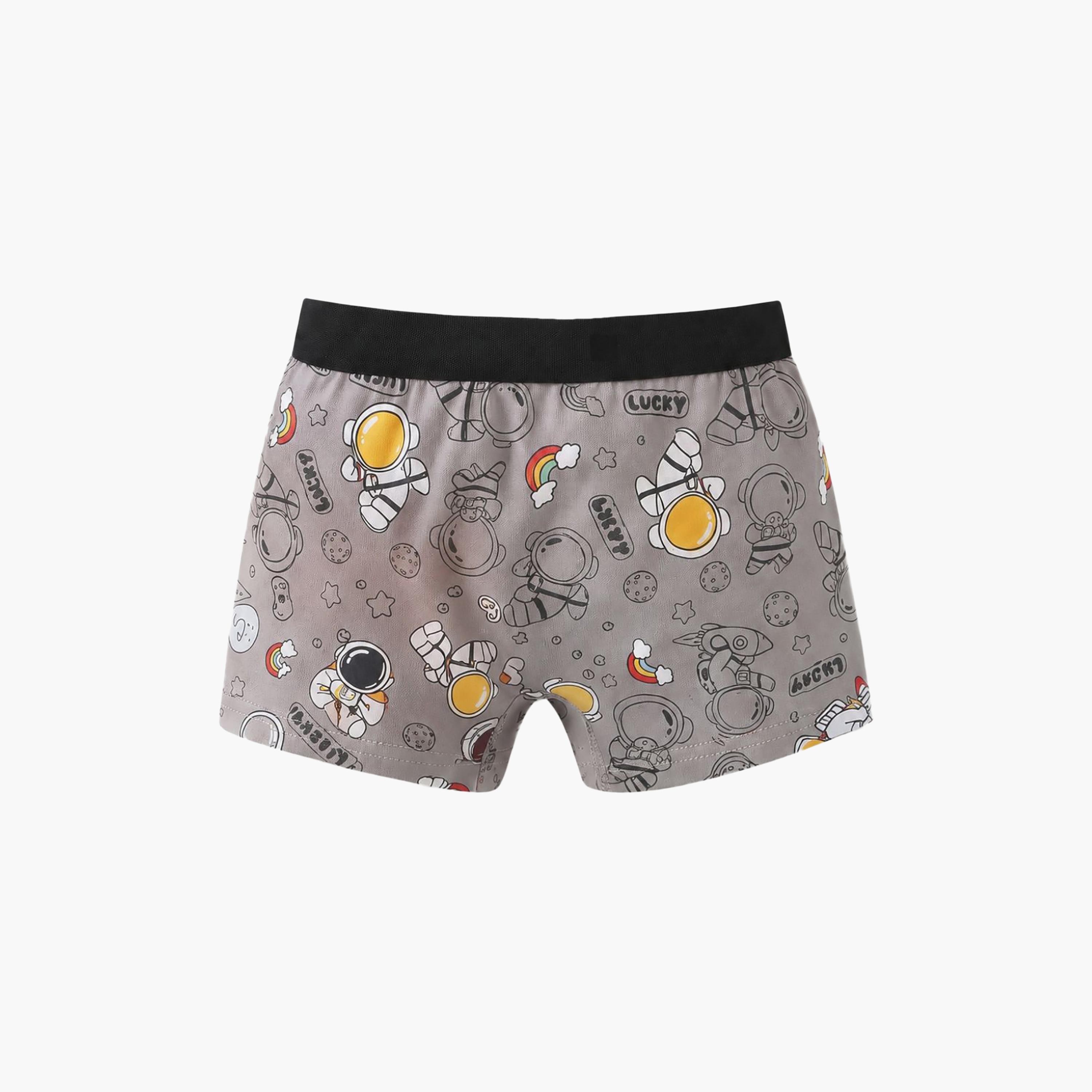 Babyqlo 4-Piece Graphic Cotton Elasticated Boxers-boys-clothing-innerwear-boxersandbriefs-image-5