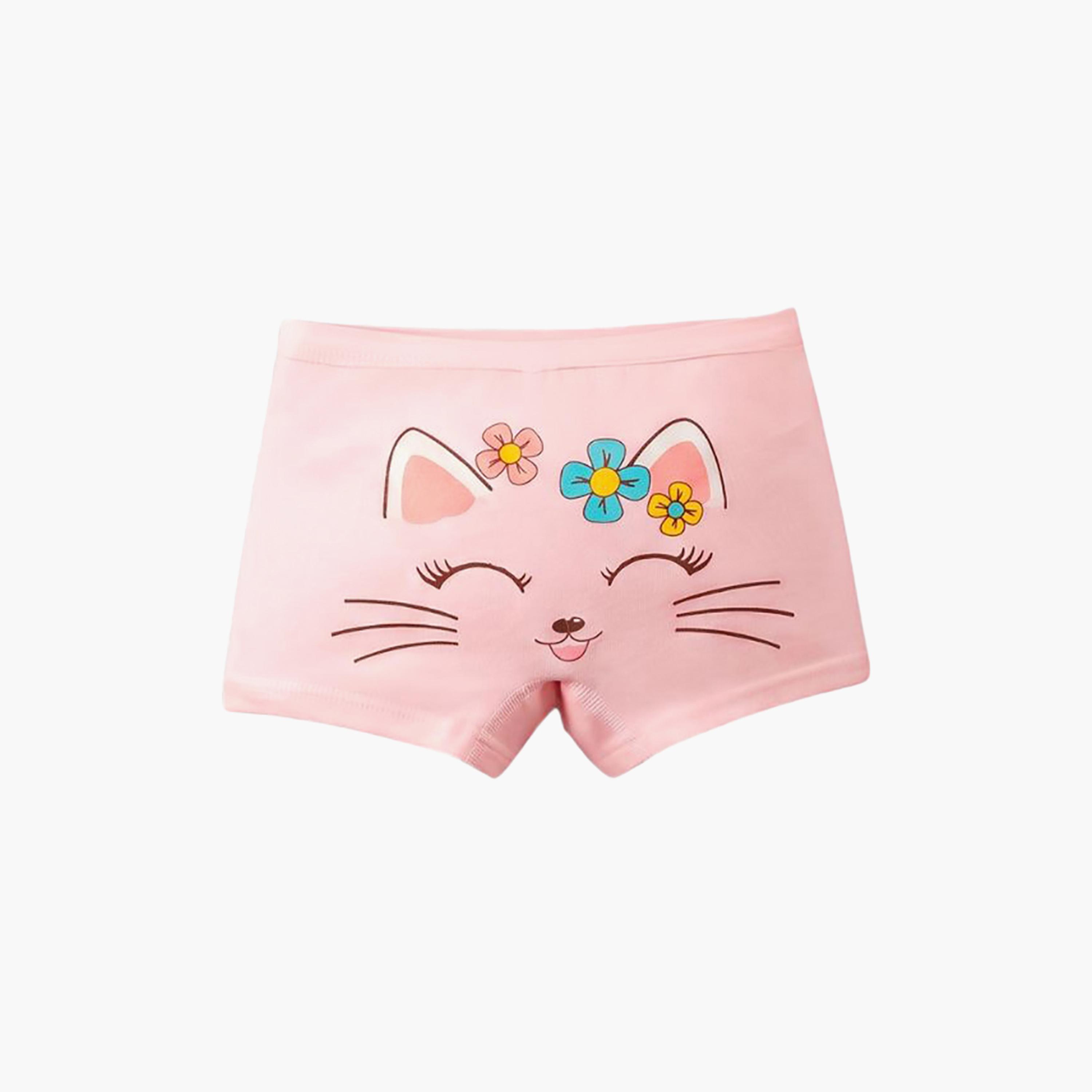 Babyqlo Graphic Soft Cotton Elasticated Boxer Briefs-girls-clothing-innerwear-panties-image-3