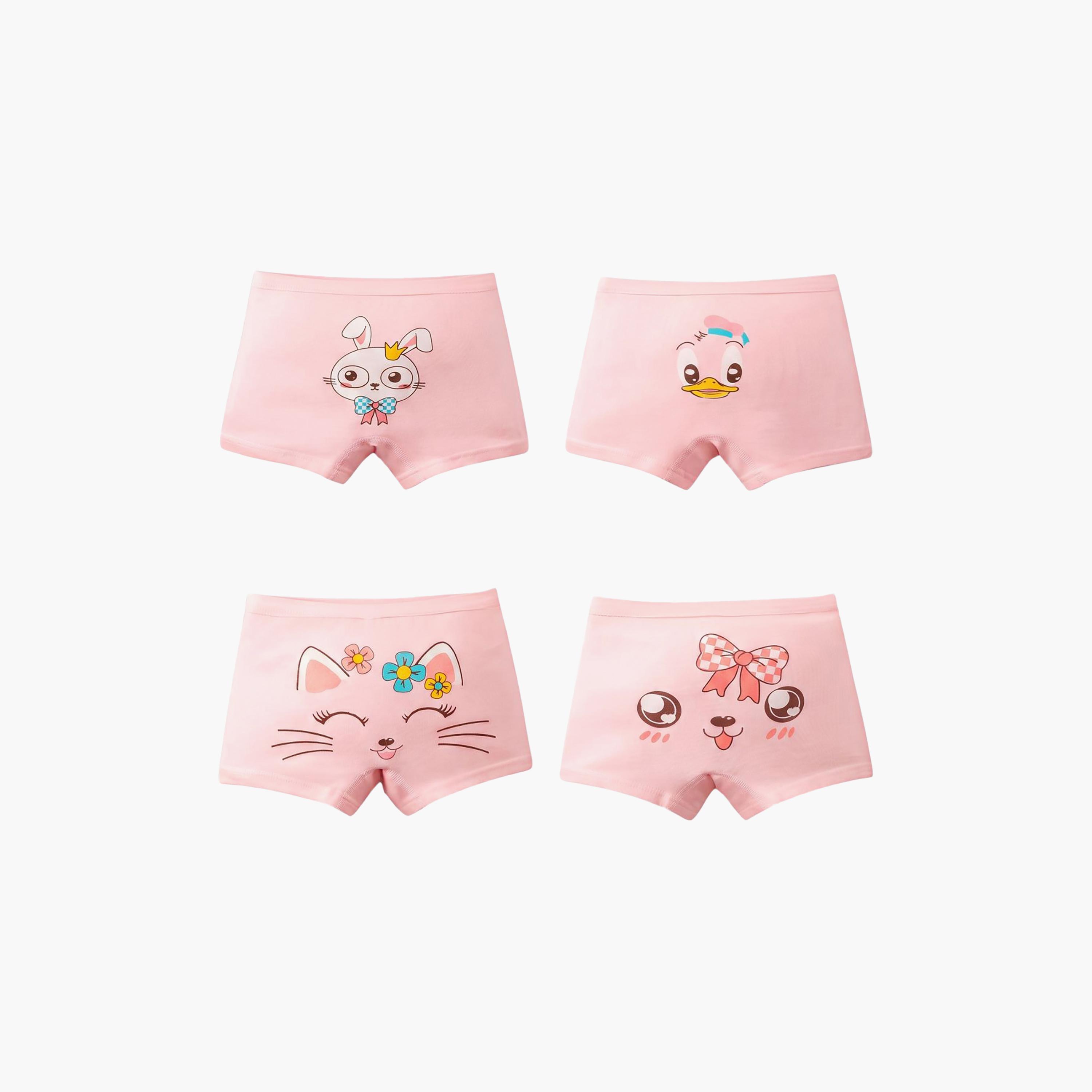 Babyqlo Graphic Soft Cotton Elasticated Boxer Briefs-girls-clothing-innerwear-panties-image-7