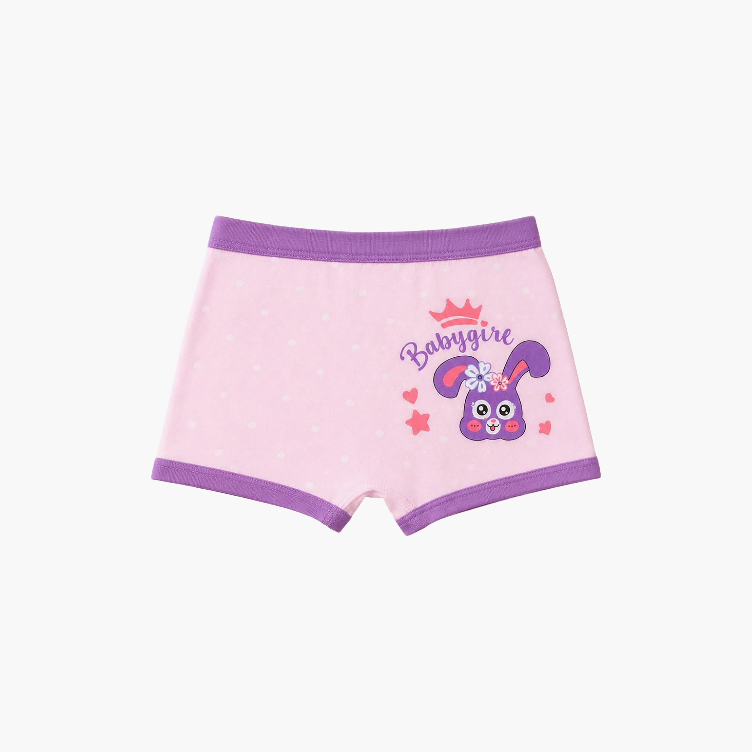 بوكسر بريف قطن مرن طباعة جرافيك من بيبيكلو-girls-clothing-innerwear-panties-image-3