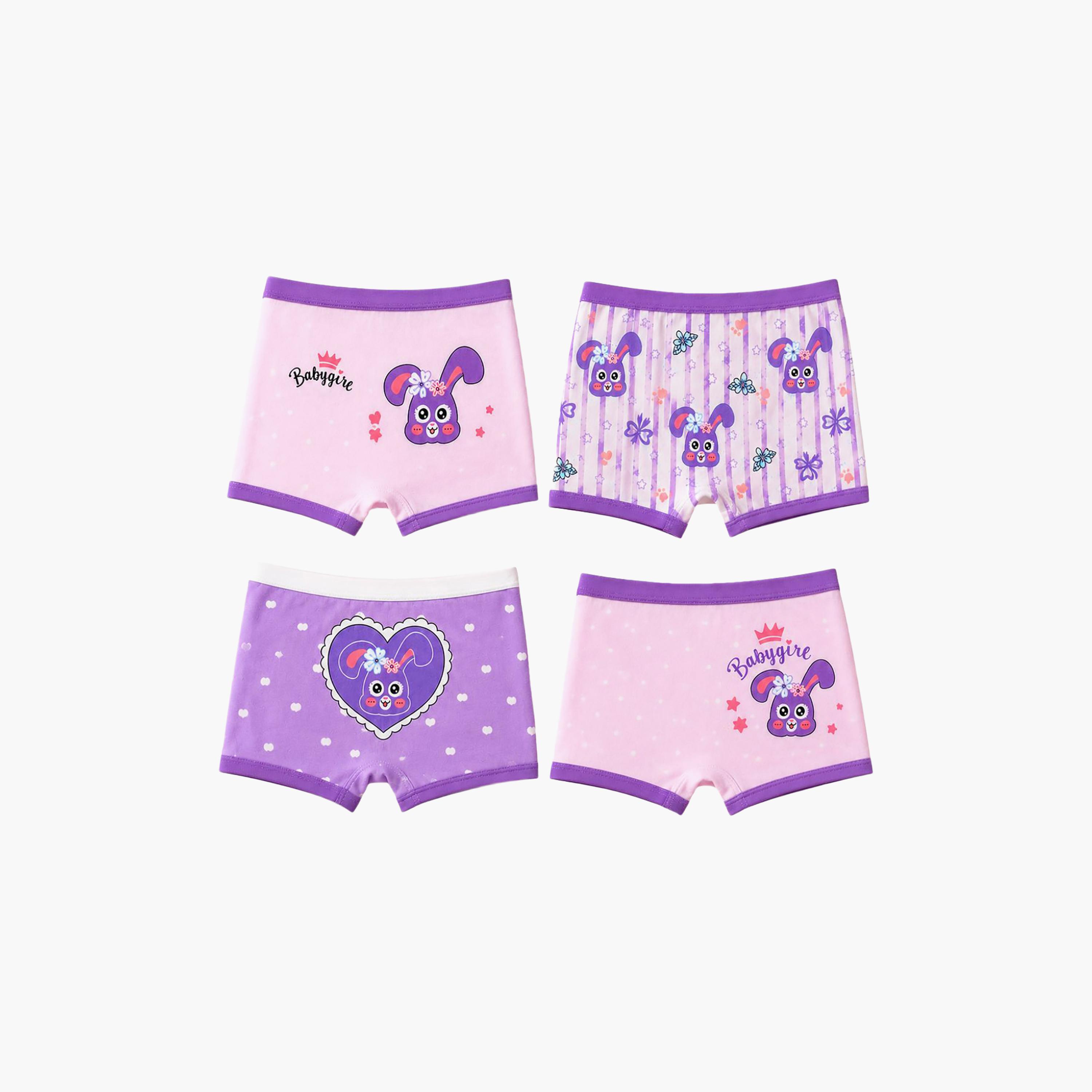 بوكسر بريف قطن مرن طباعة جرافيك من بيبيكلو-girls-clothing-innerwear-panties-image-7