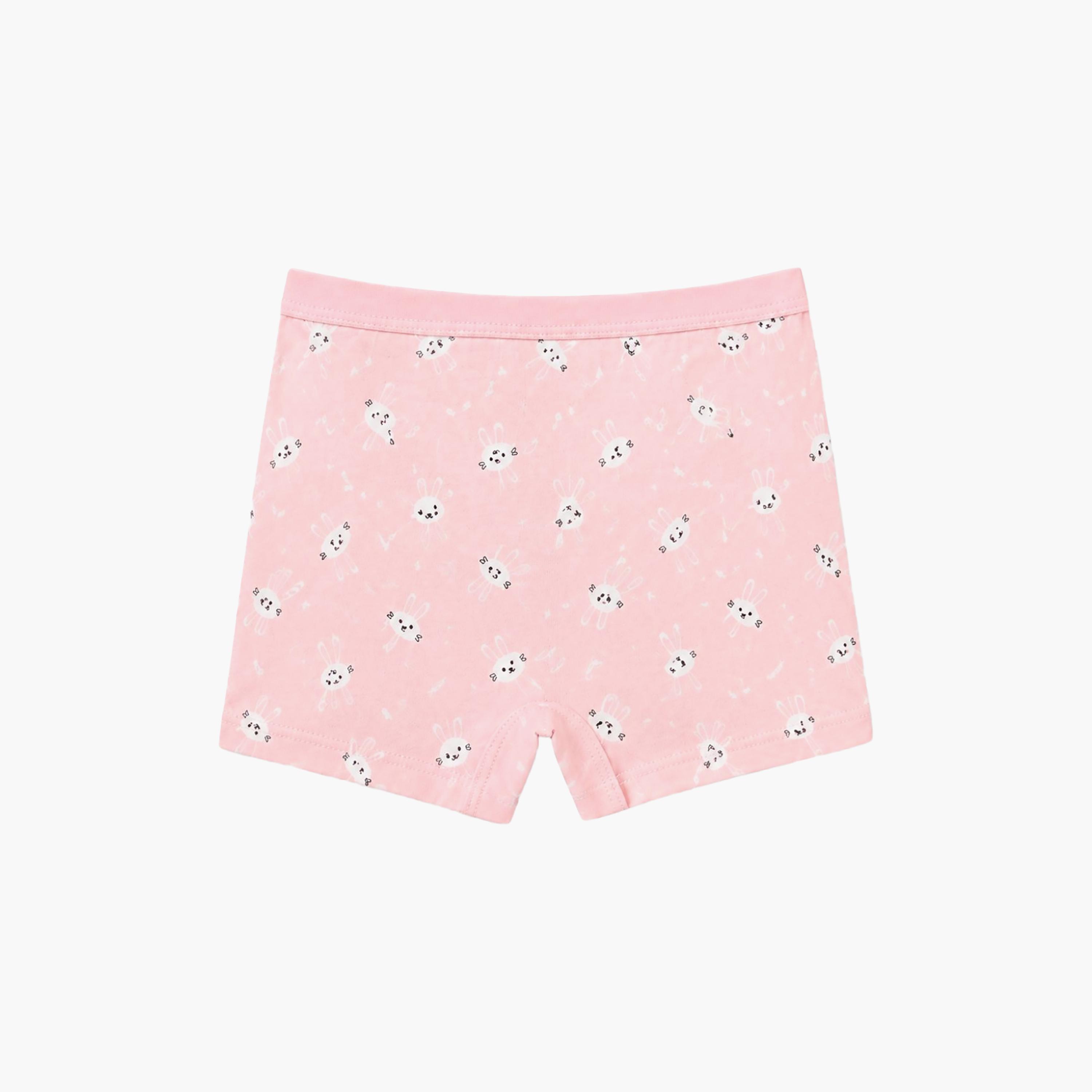 بوكسر بريف قطن ناعم مطاطي بطبعات من بيبيكلو-girls-clothing-innerwear-panties-image-5