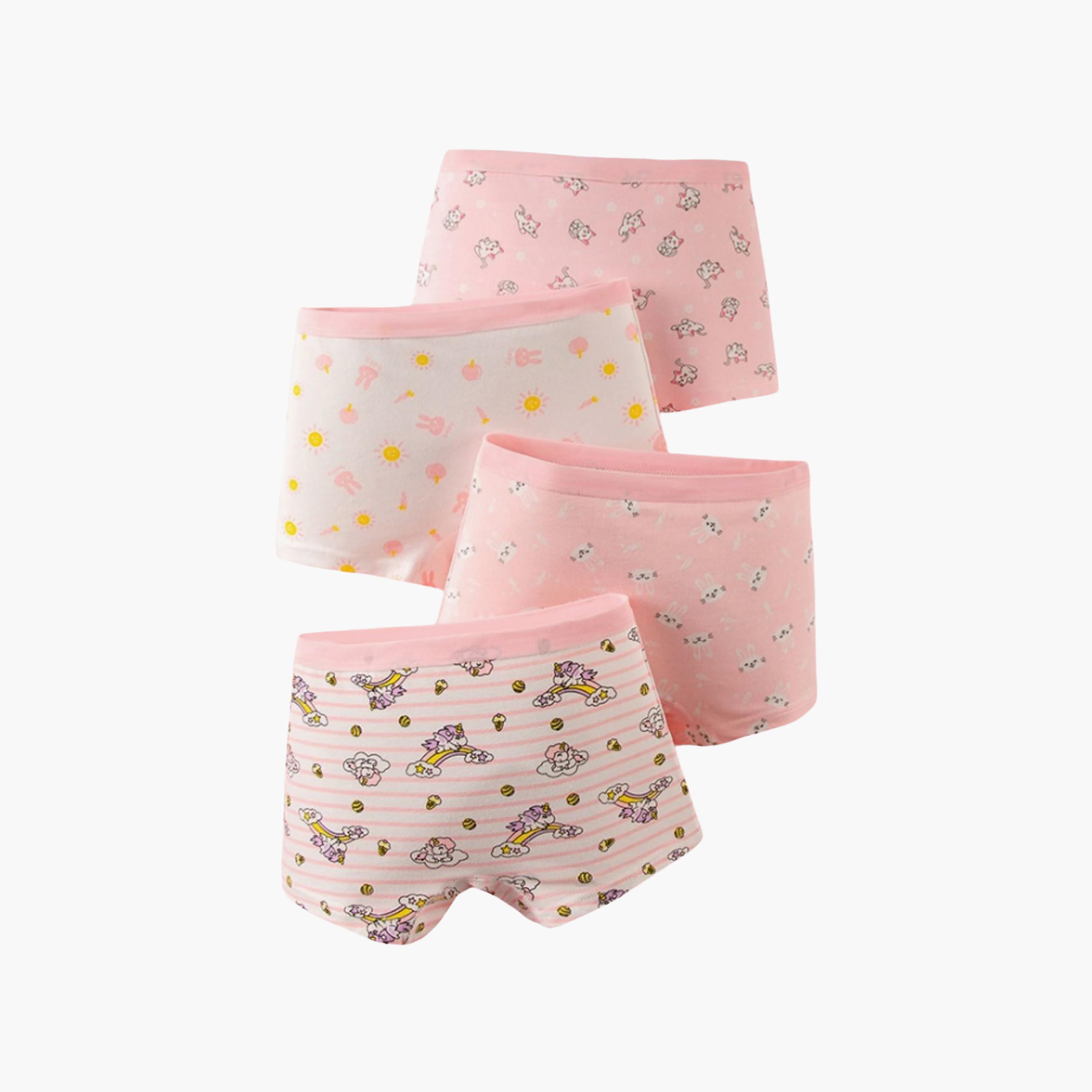 بوكسر بريف قطن ناعم مطاطي بطبعات من بيبيكلو-girls-clothing-innerwear-panties-image-6