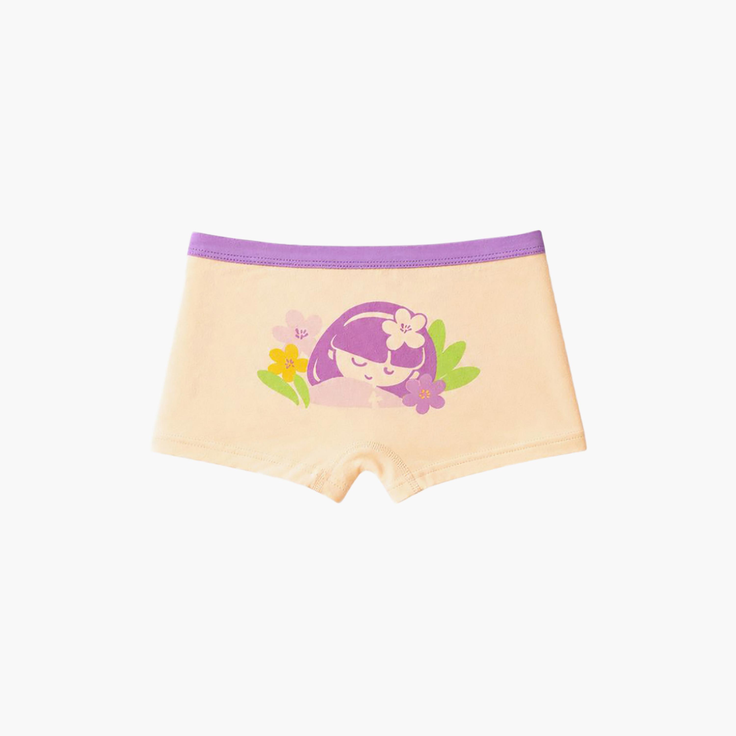 Babyqlo Graphic Soft Cotton Elasticated Boxer Briefs-girls-clothing-innerwear-panties-image-2