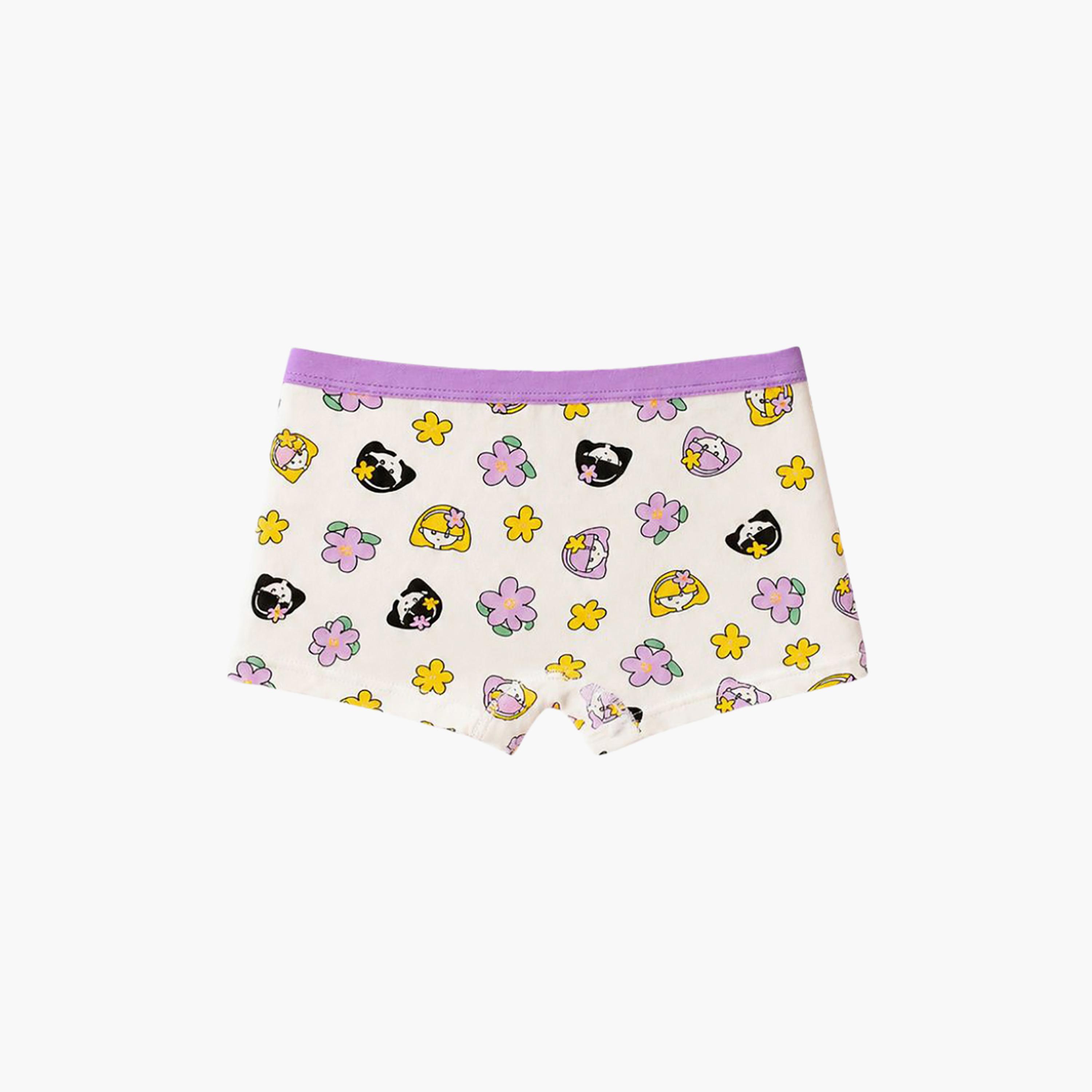 Babyqlo Graphic Soft Cotton Elasticated Boxer Briefs-girls-clothing-innerwear-panties-image-3
