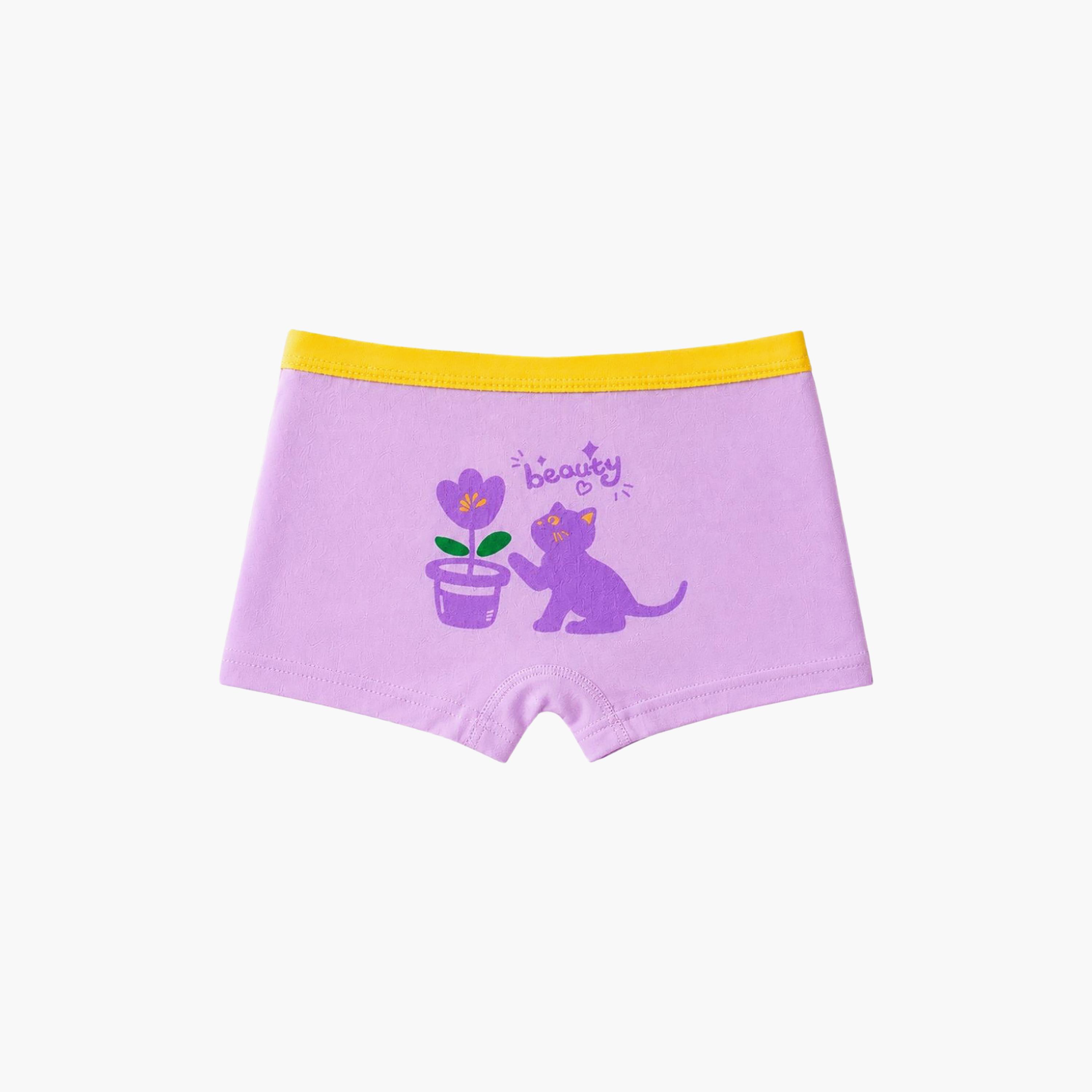 Babyqlo Graphic Soft Cotton Elasticated Boxer Briefs-girls-clothing-innerwear-panties-image-4