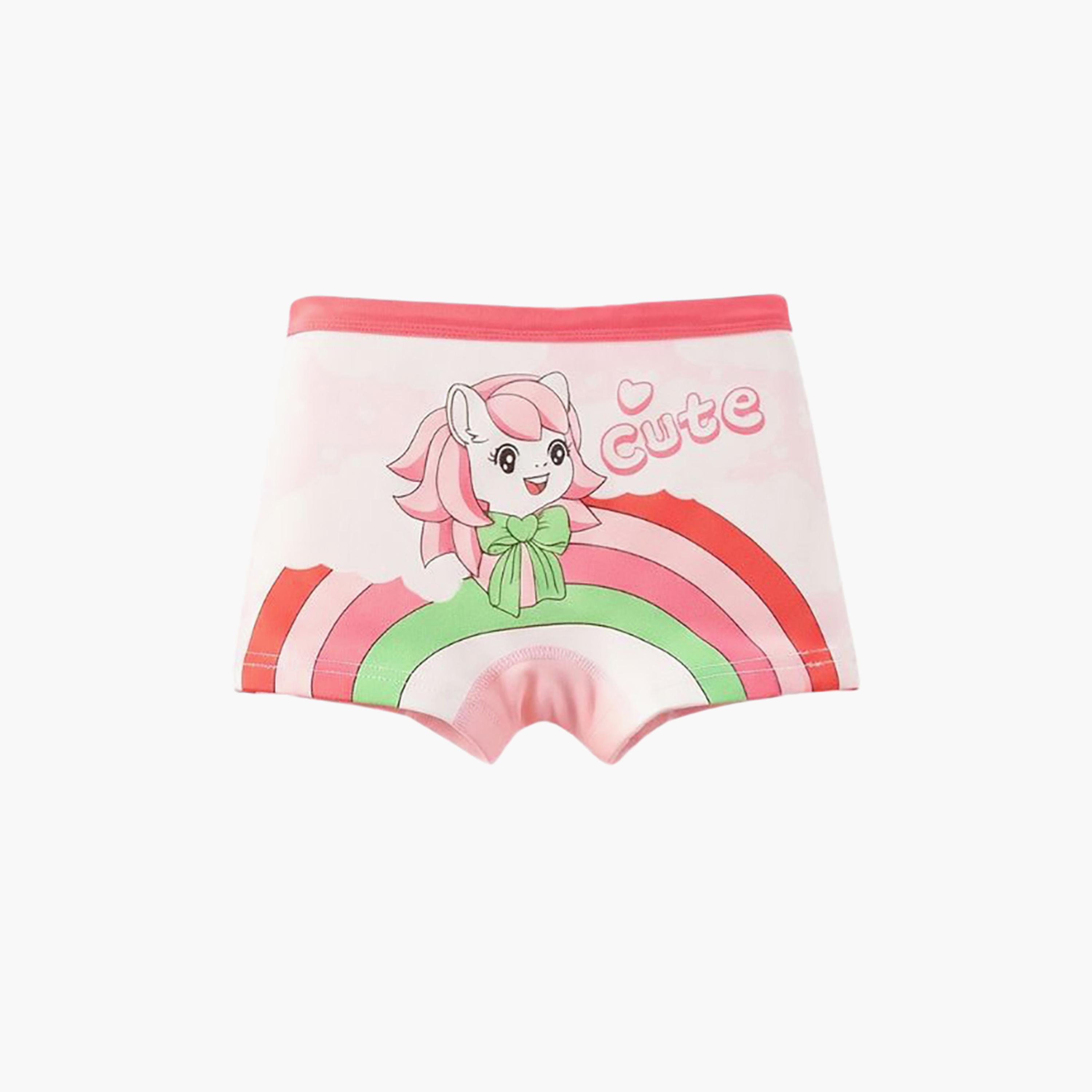 بوكسر بريف قطن مرن طباعة جرافيك من بيبيكلو-girls-clothing-innerwear-panties-image-3
