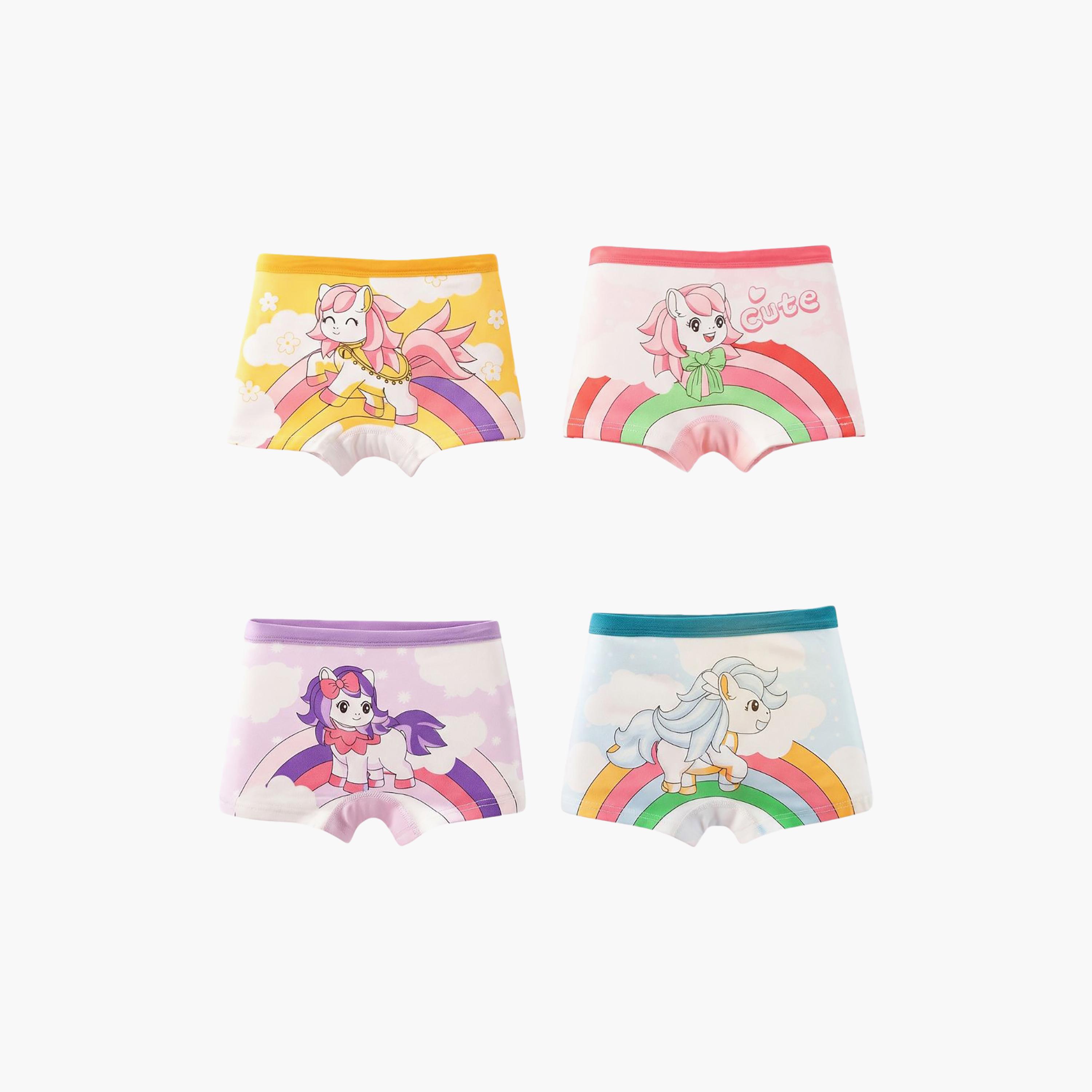 بوكسر بريف قطن مرن طباعة جرافيك من بيبيكلو-girls-clothing-innerwear-panties-image-7