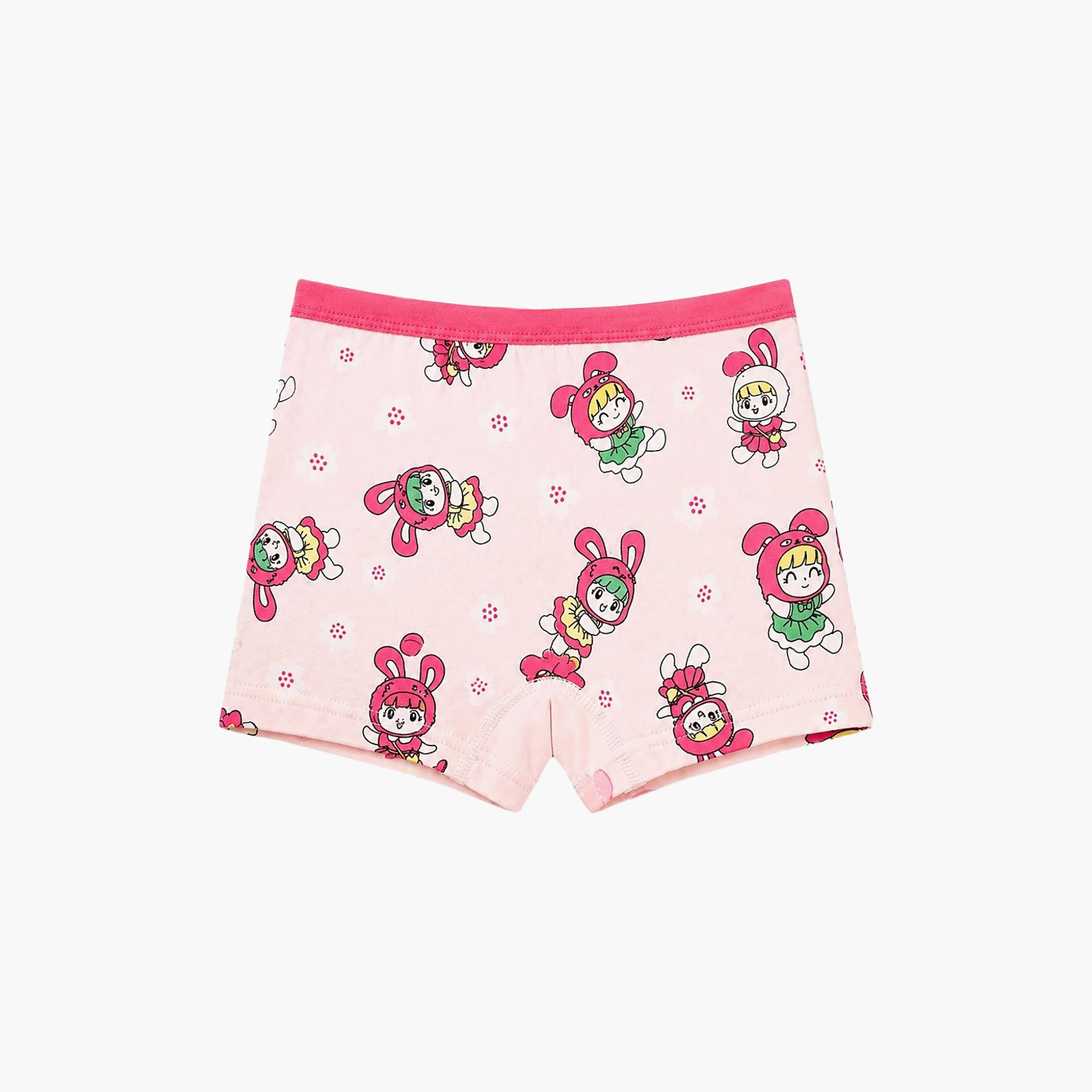 بوكسر بريف قطن مرن طباعة جرافيك من بيبيكلو-girls-clothing-innerwear-panties-image-5