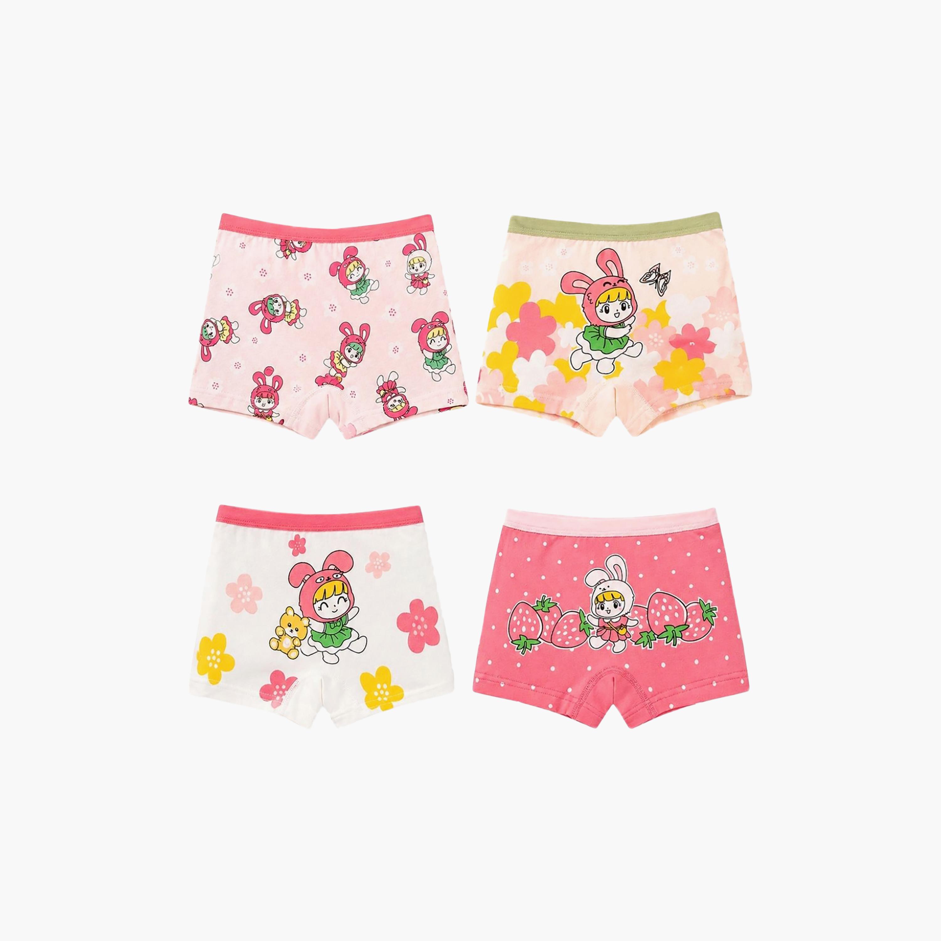 بوكسر بريف قطن مرن طباعة جرافيك من بيبيكلو-girls-clothing-innerwear-panties-image-7